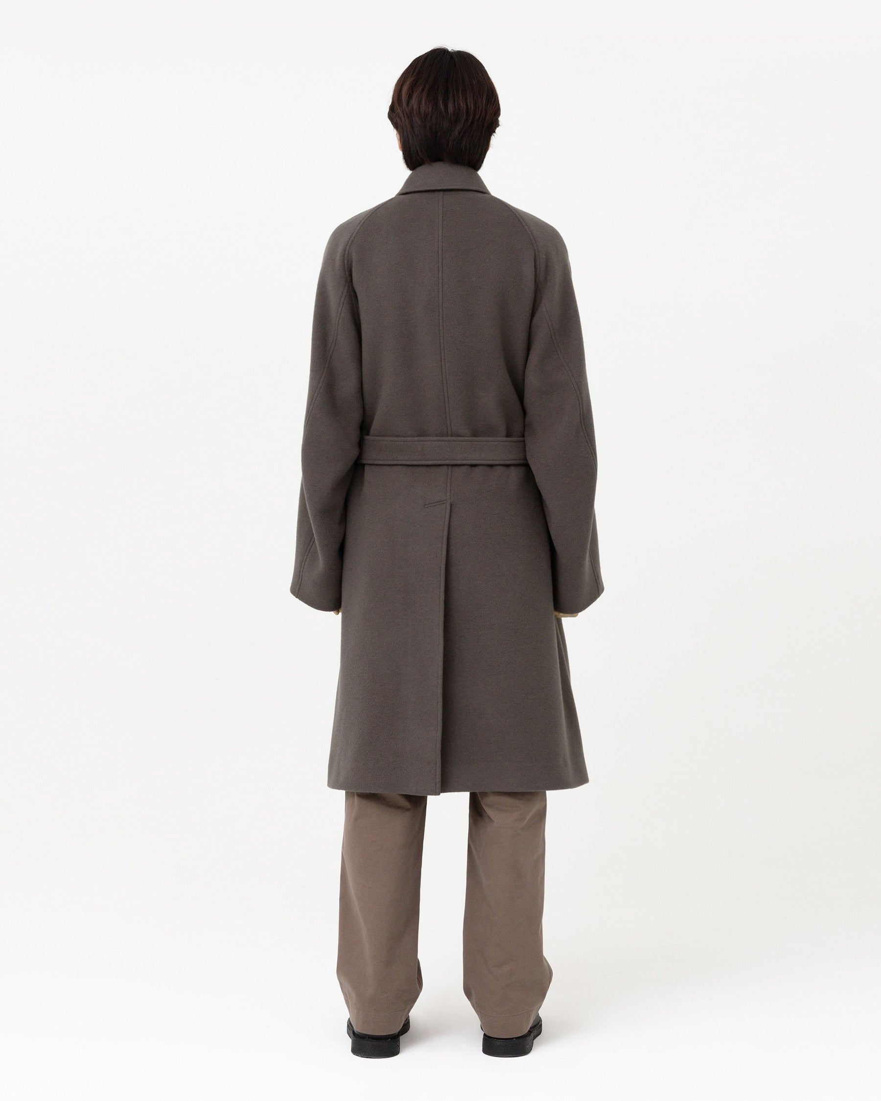 Brownyard - Belted Coat (Brown Grey) product image 2 | TRAB K-Fashion Australia