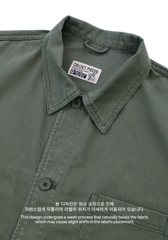 Collect Pieces - Us Work Jacket (Olive Green) product image 2 | TRAB K-Fashion Australia