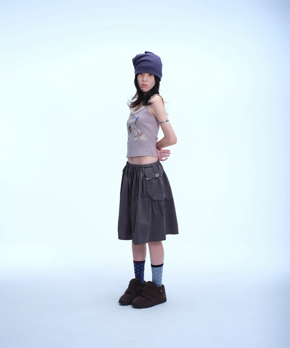 Coyseio - Vintage Puppy Lace Sleeveless (Light Purple) product image 4 | TRAB K-Fashion Australia