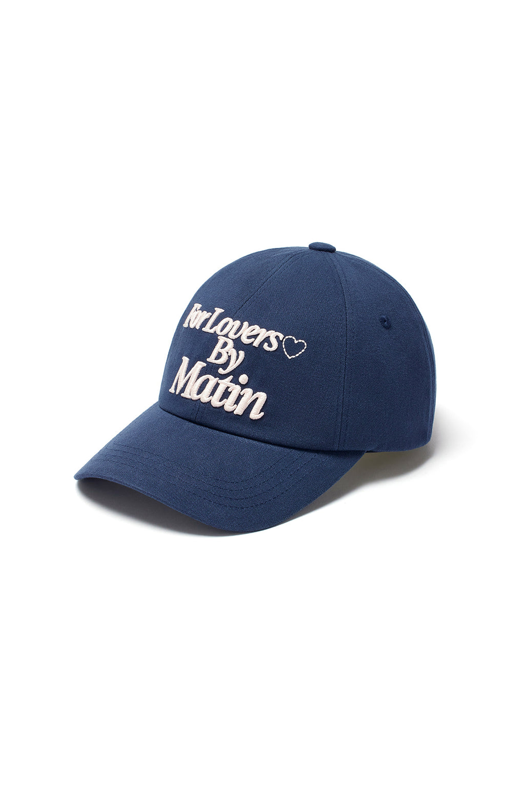 Matin Kim - For Lovers Logo Point Ball Cap (Navy) product image 2 | TRAB K-Fashion Australia