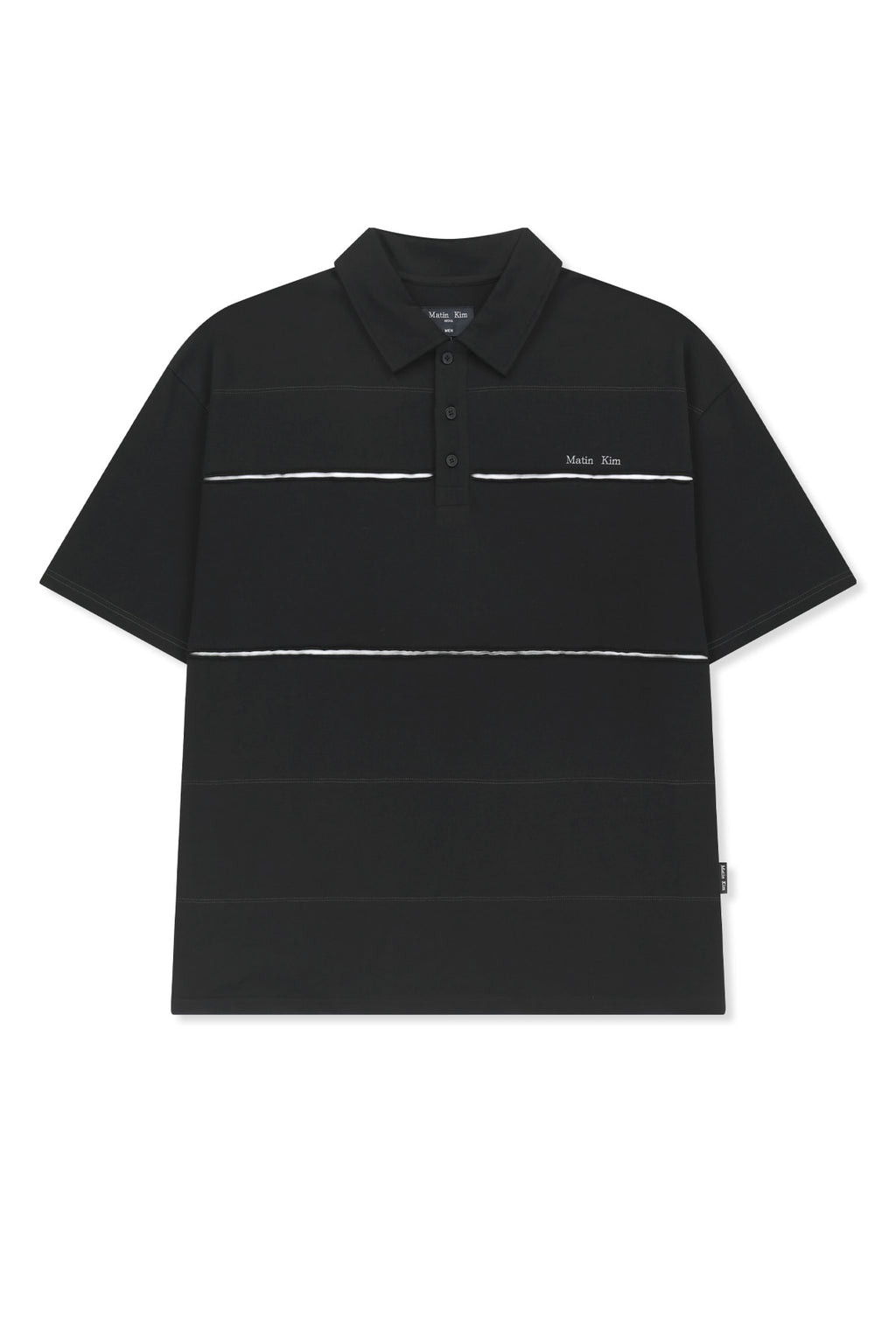 Matin Kim - Cut Out Block Collar Top (Black) product image 1 | TRAB K-Fashion Australia