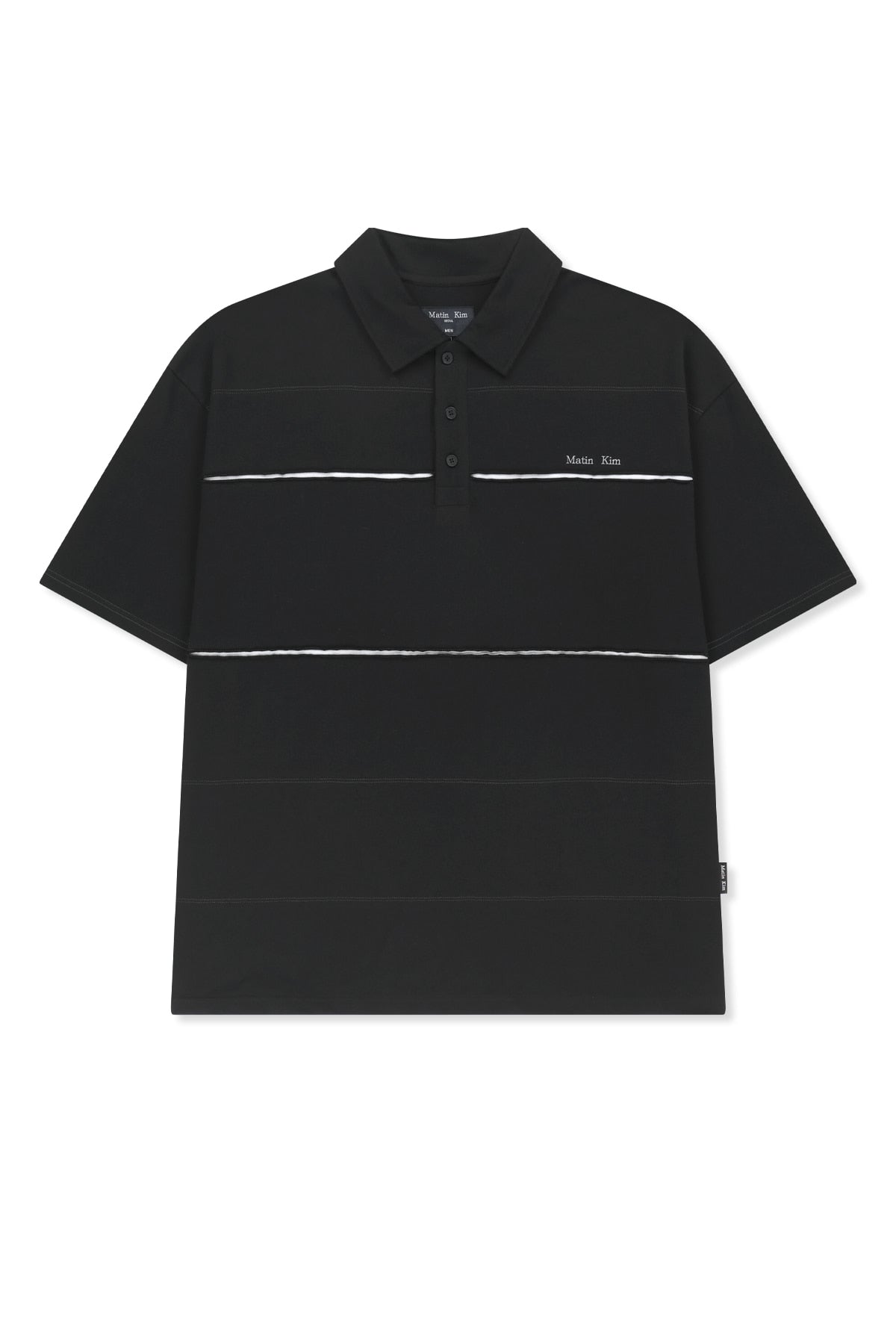 Matin Kim - Cut Out Block Collar Top (Black) product image 1 | TRAB K-Fashion Australia