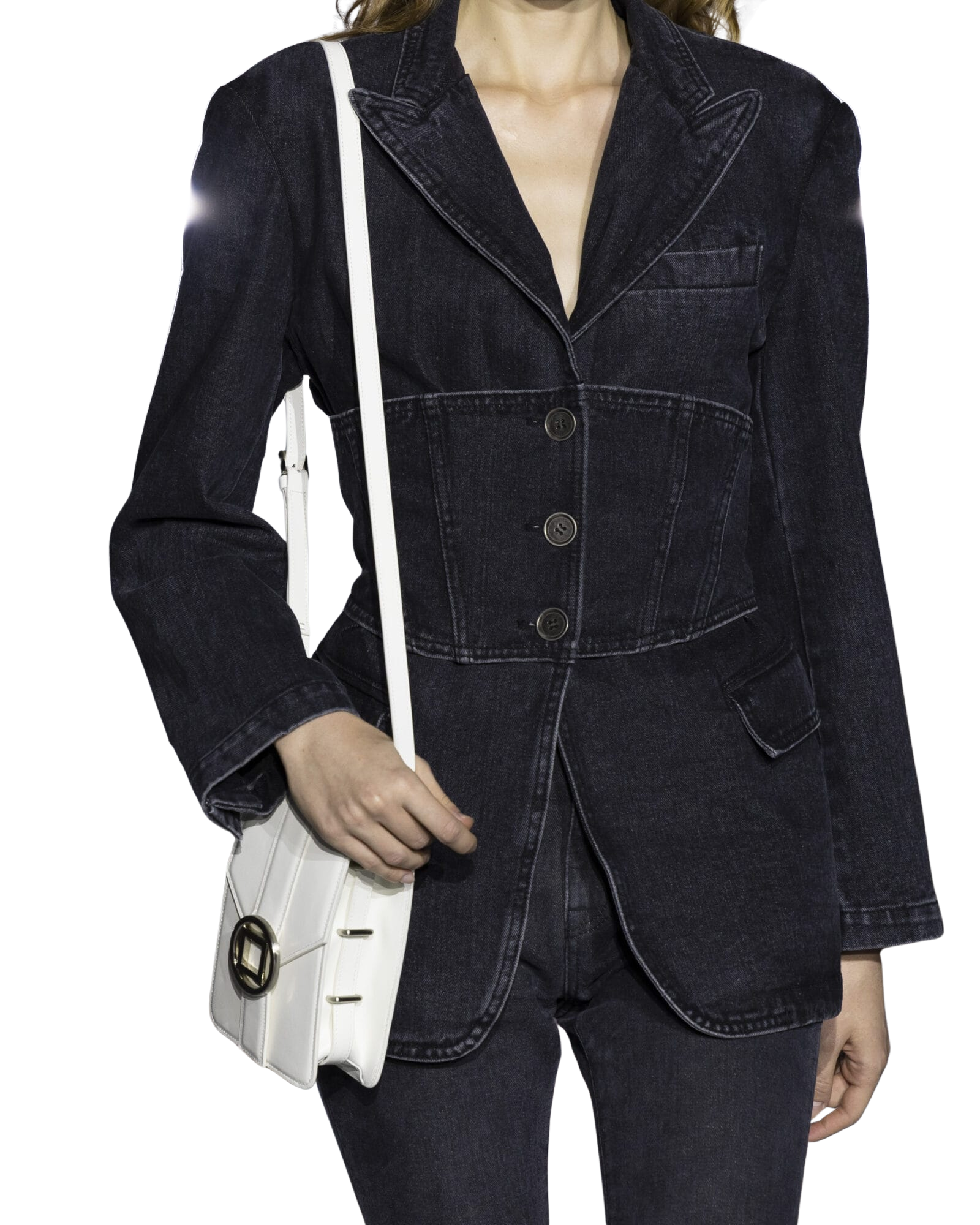 Kimhe Kim - Three Buttons Corset Single Jacket (Black) product image 2 | TRAB K-Fashion Australia