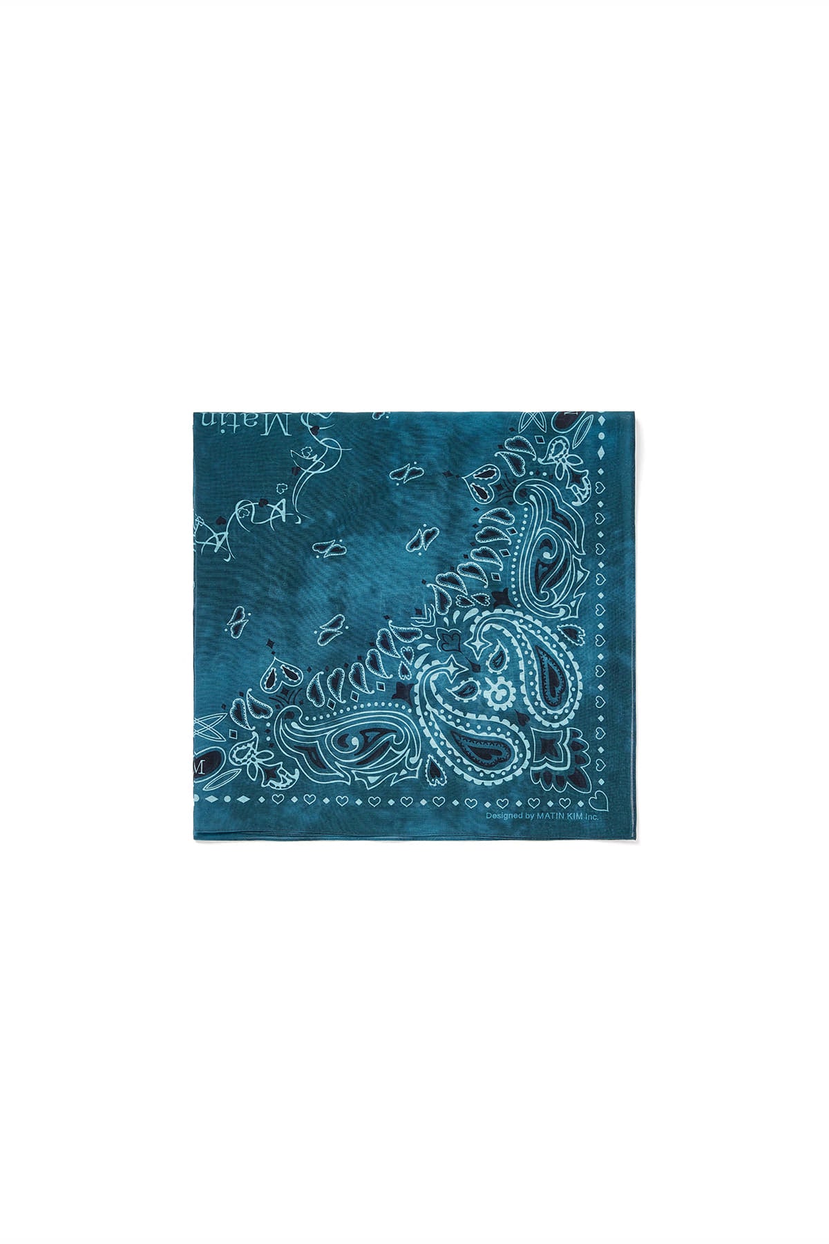 Matin Kim - Matin Vintage Printed Bandana (Navy) product image 2 | TRAB K-Fashion Australia