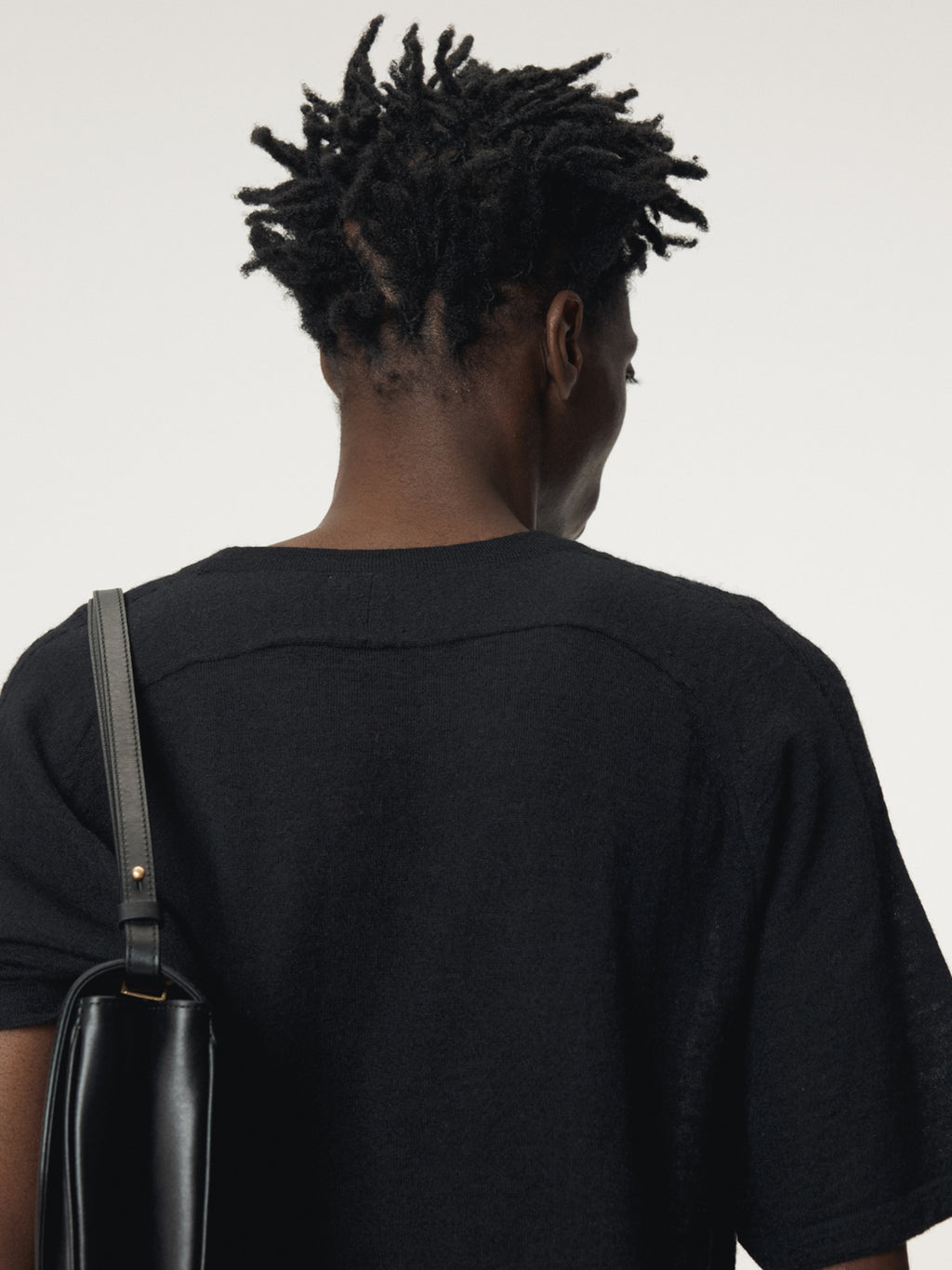 Recto - Rc Sheer Short Sleeve Knit Top (Black) product image 9 | TRAB K-Fashion Australia