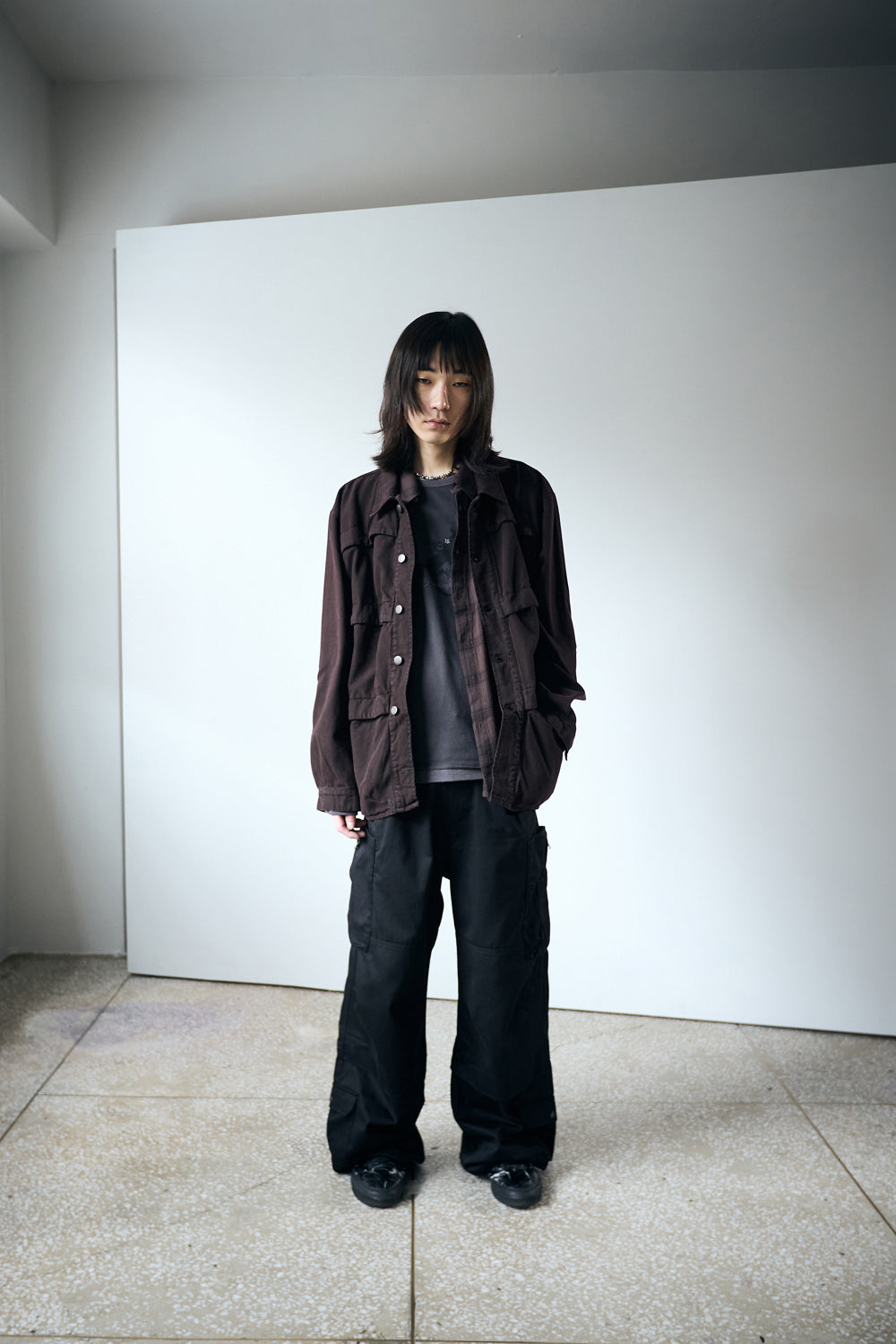 Hatchingroom - 6P Work Jacket V2 Dyed Dark (Burgundy) product image 8 | TRAB K-Fashion Australia