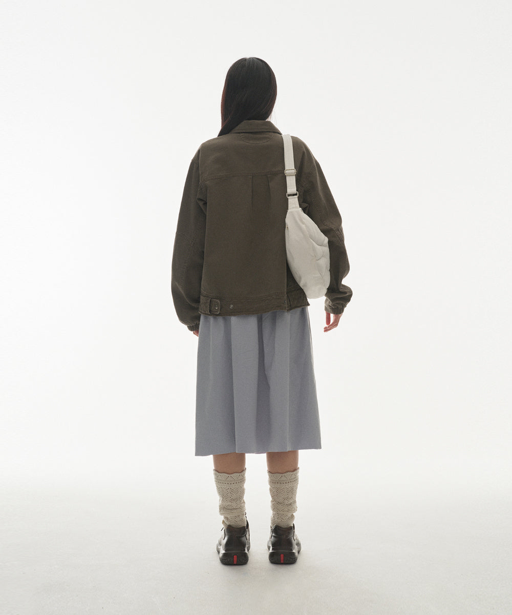 Coyseio - Round Collar Stitch Jacket Cocoa product image 11 | TRAB K-Fashion Australia
