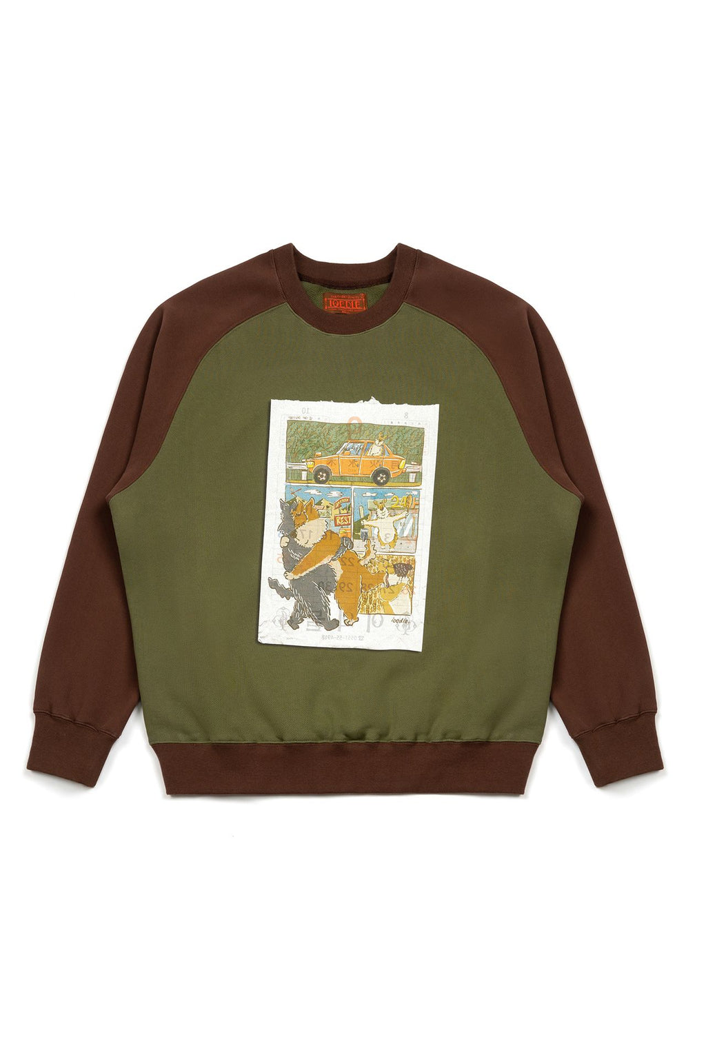 Ioedle - On The Way To Grandma’S House, Sweatshirt (Green) product image 2 | TRAB K-Fashion Australia