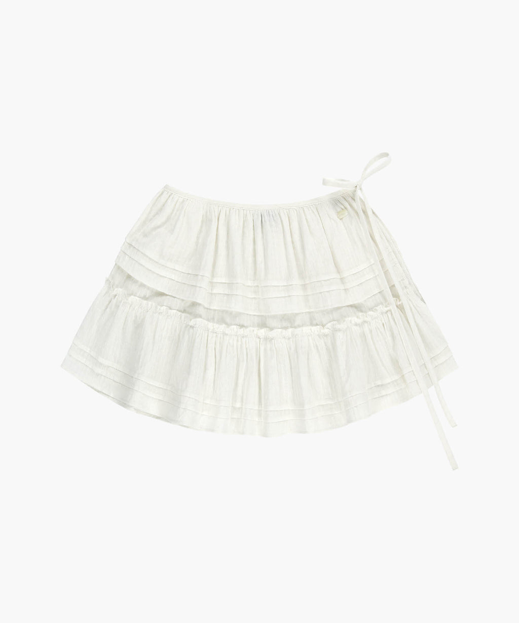 Marithe & Francois Girbaud - Layered Ruffle Skirt (White) product image 6 | TRAB K-Fashion Australia