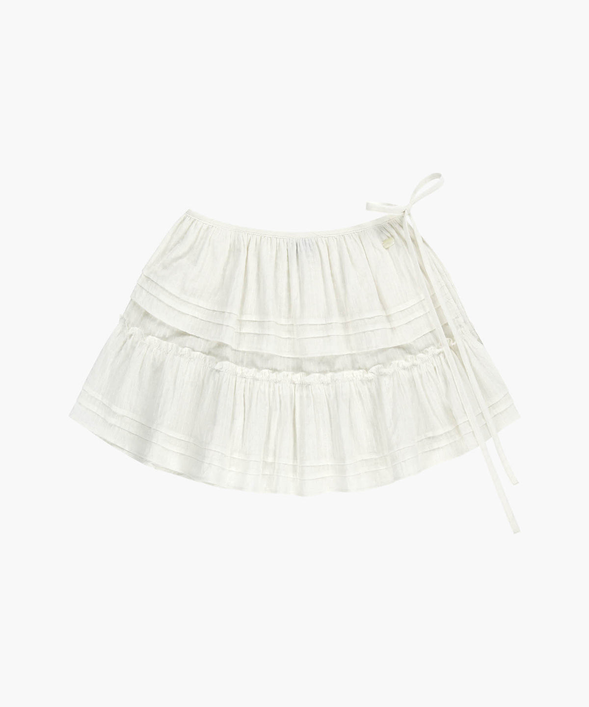 Marithe & Francois Girbaud - Layered Ruffle Skirt (White) product image 6 | TRAB K-Fashion Australia