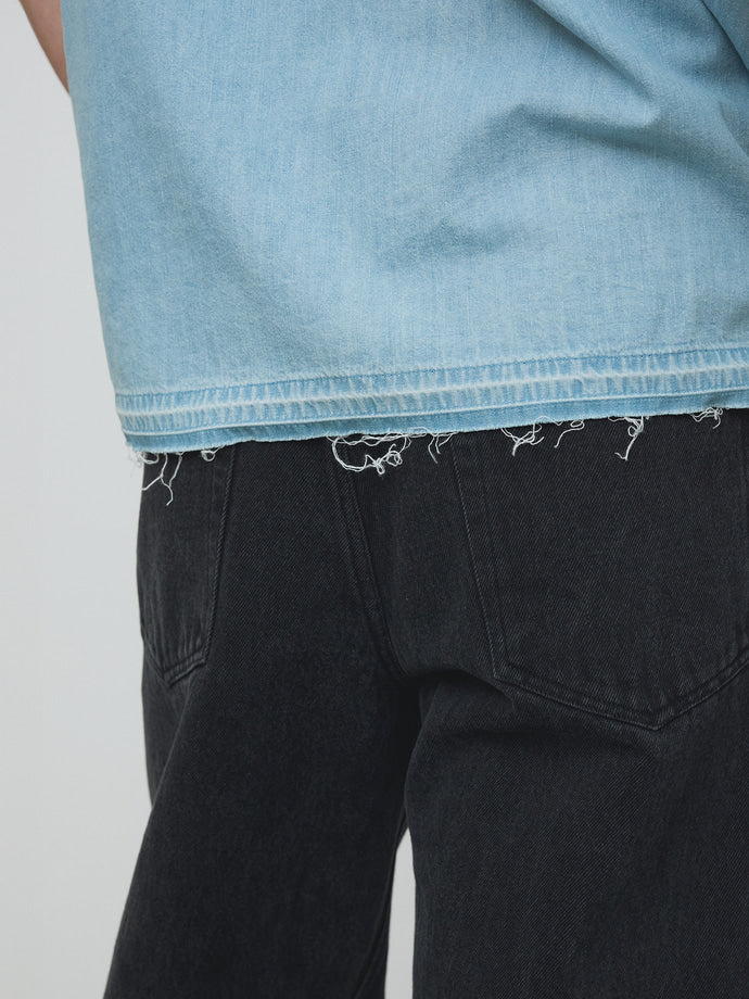 Tonywack - Washed Denim Cut-Off Shirt (Washed Blue) product image 7 | TRAB K-Fashion Australia