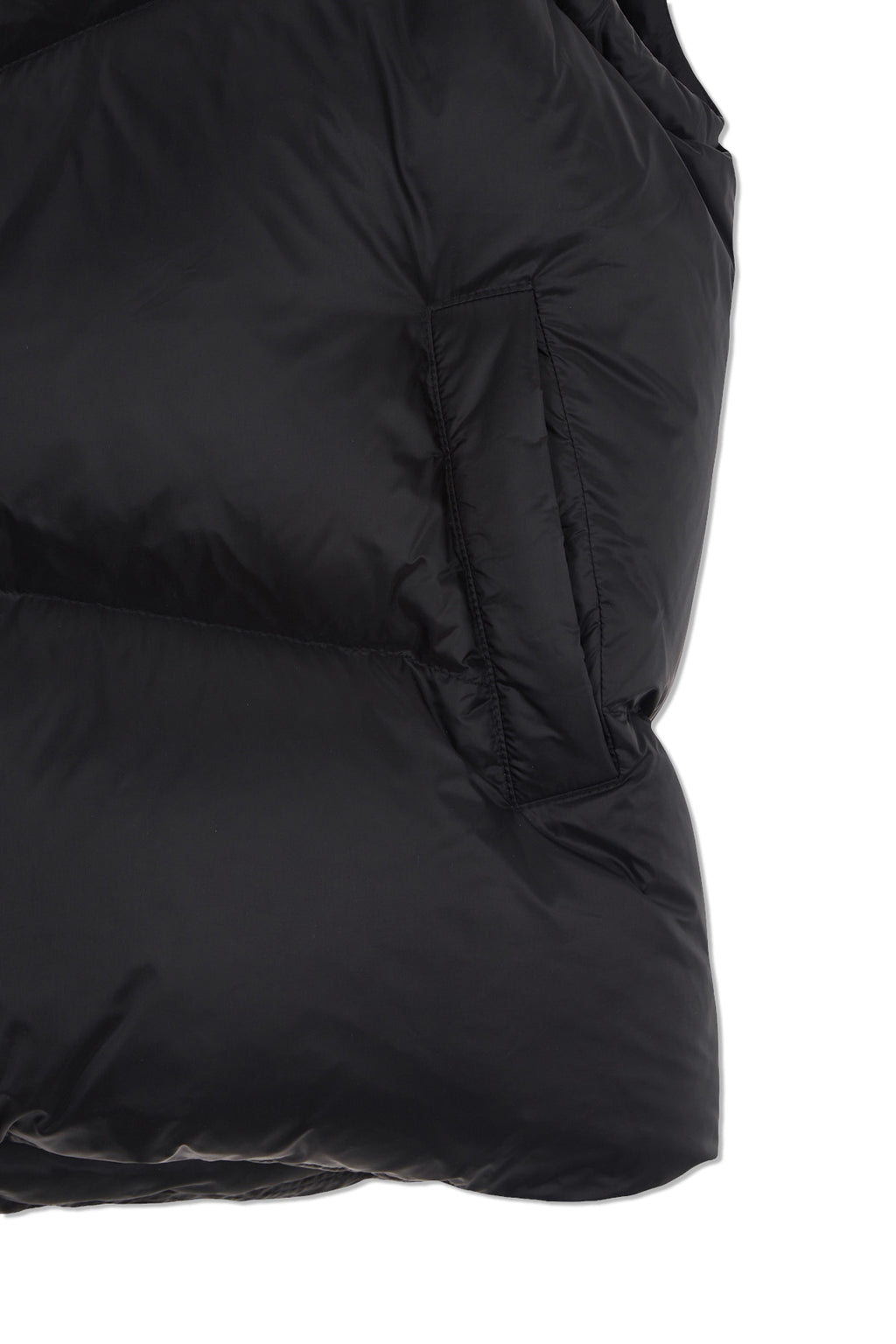 Matin Kim - Unbalance Quilted Down Vest (Black) product image 4 | TRAB K-Fashion Australia