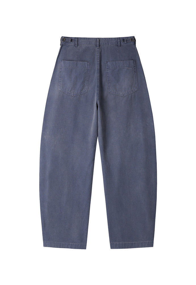 Art if acts - Garment Dyed Curved Fatigue Trousers (French Blue) product image 7 | TRAB K-Fashion Australia