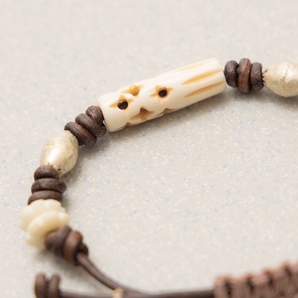 Towtow Archive - Etched Bracelet (Dear Ones) (Brown) product image 2 | TRAB K-Fashion Australia