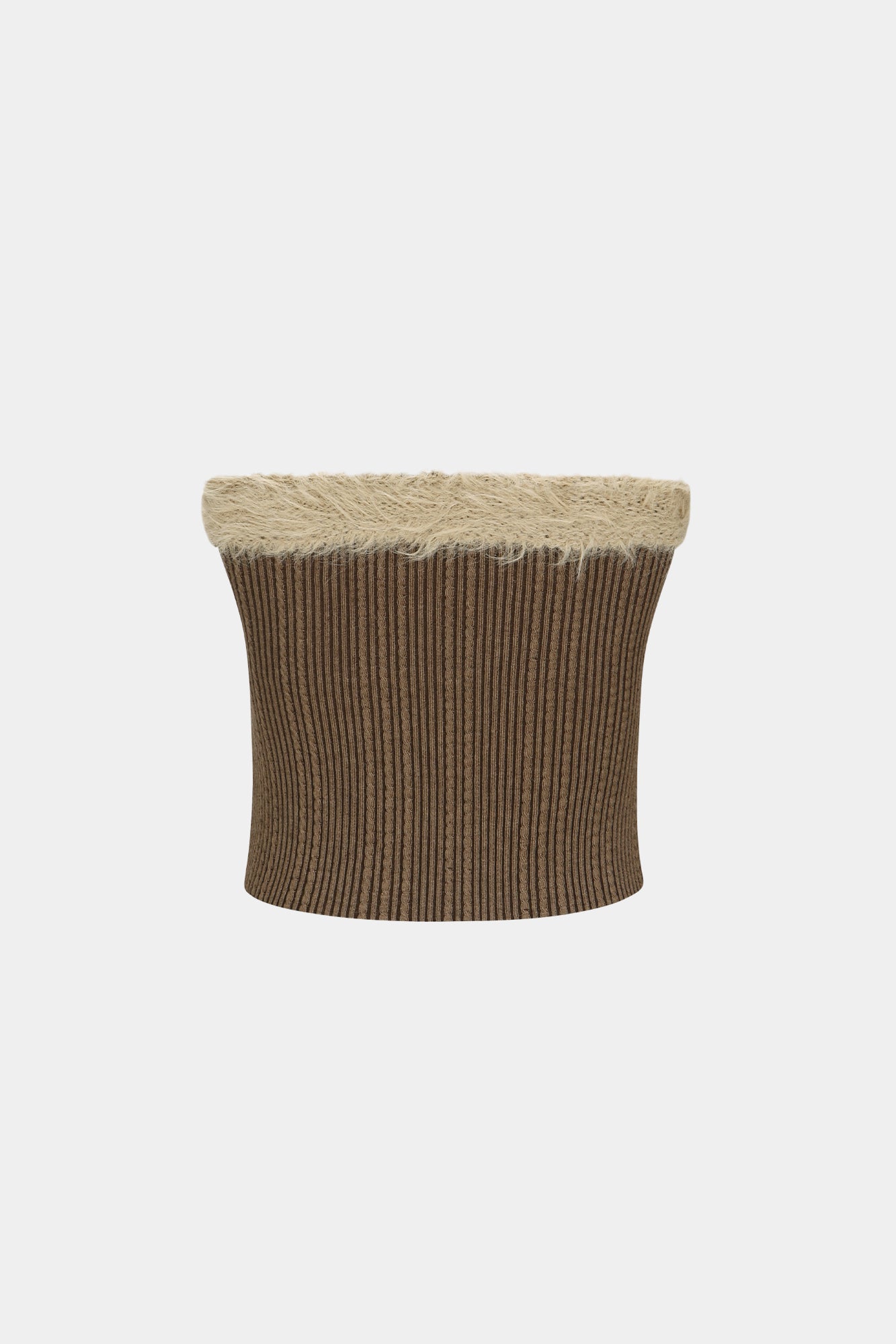 Andersson Bell - Hairy Knit Top (Brown) product image 10 | TRAB K-Fashion Australia