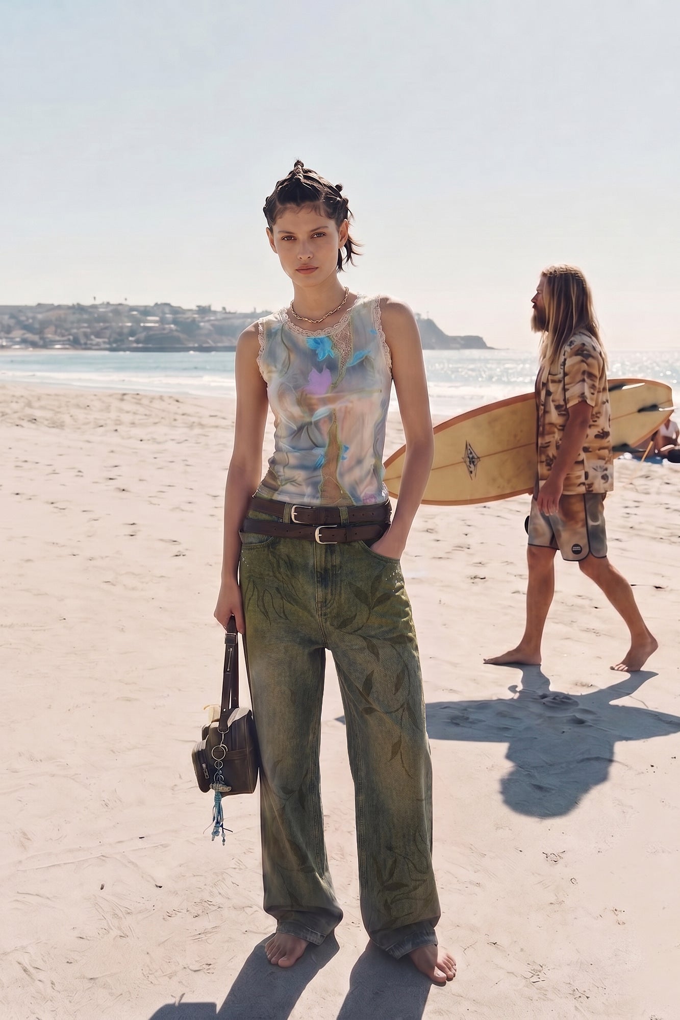 Andersson Bell - Fish & Butterfly Lace Embroidered Tank Top (Multi) product image 2 | TRAB K-Fashion Australia