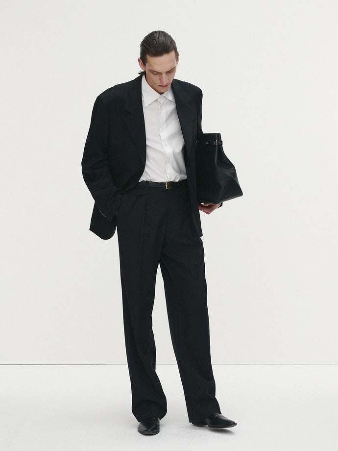 Tonywack - Double-Pleats Relaxed Trousers (Black) product image 4 | TRAB K-Fashion Australia