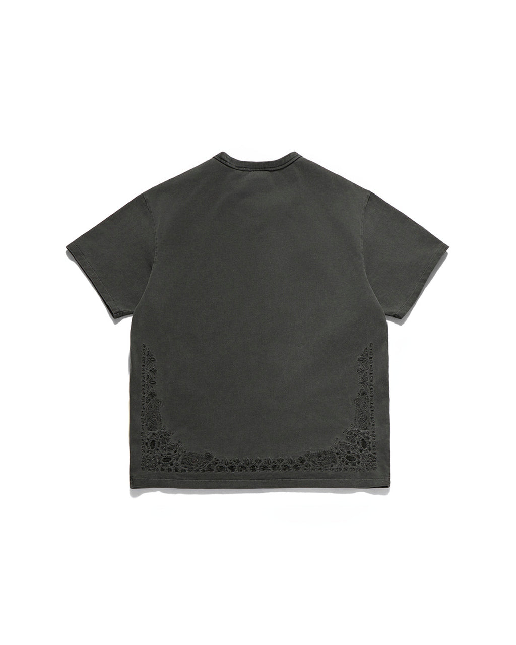 Eastlogue - Paisley Embroidered T-shirts (Pigment Charcoal) product image 8 | TRAB K-Fashion Australia