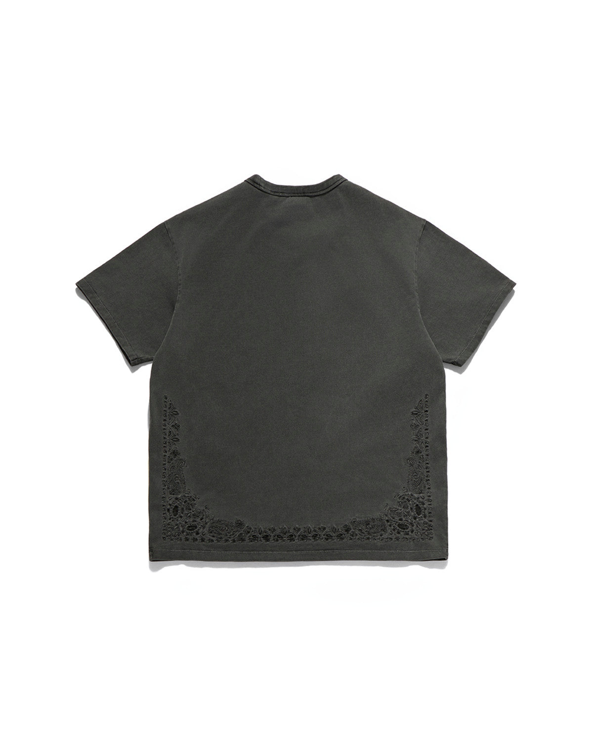Eastlogue - Paisley Embroidered T-shirts (Pigment Charcoal) product image 8 | TRAB K-Fashion Australia