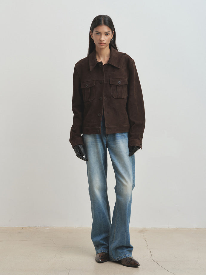 Tonywack - Flared-Leg Denim Jeans (Washed Blue) product image 1 | TRAB K-Fashion Australia