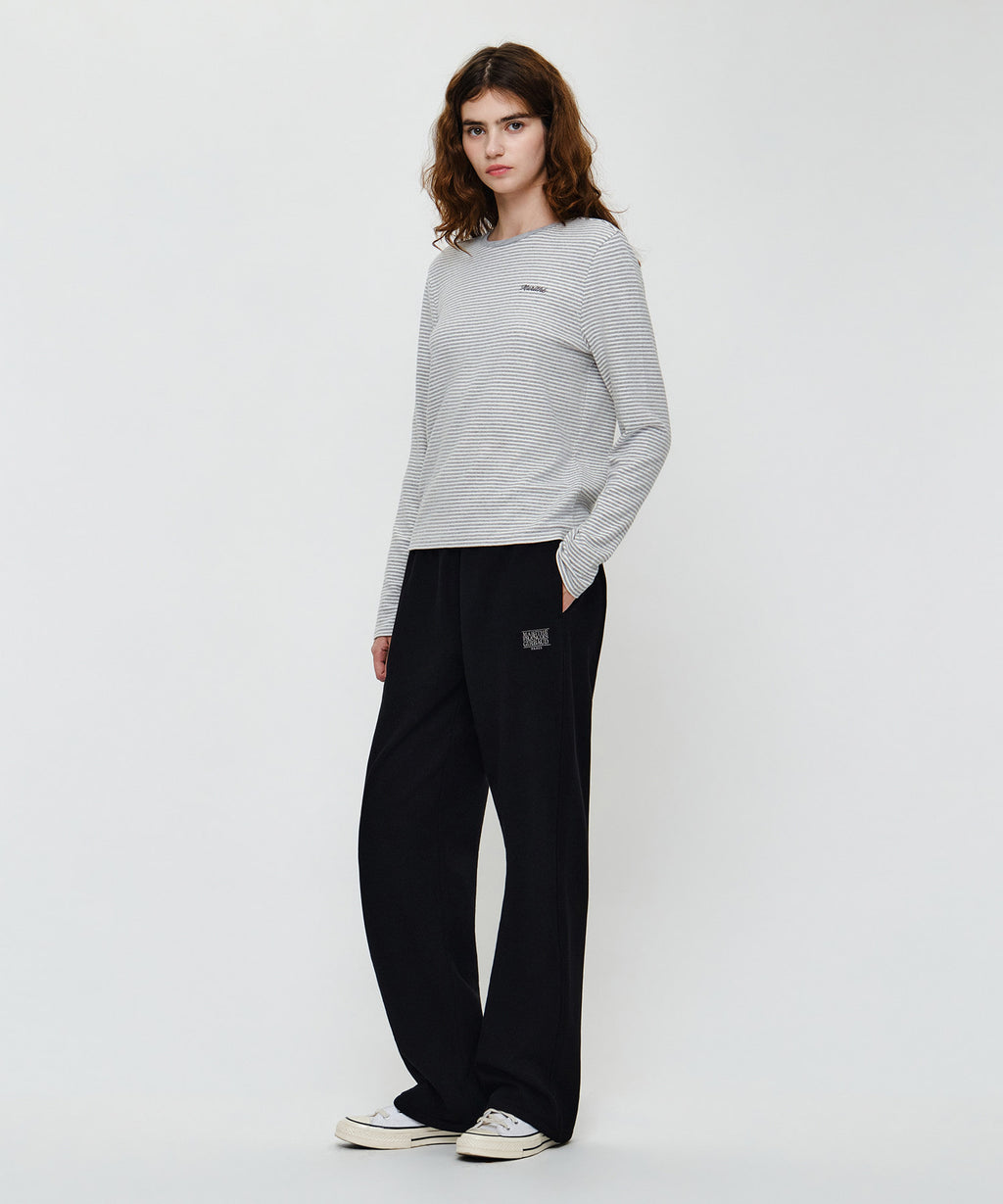 Marithe & Francois Girbaud - Classic Logo Sweat Pants (Black) product image 4 | TRAB K-Fashion Australia