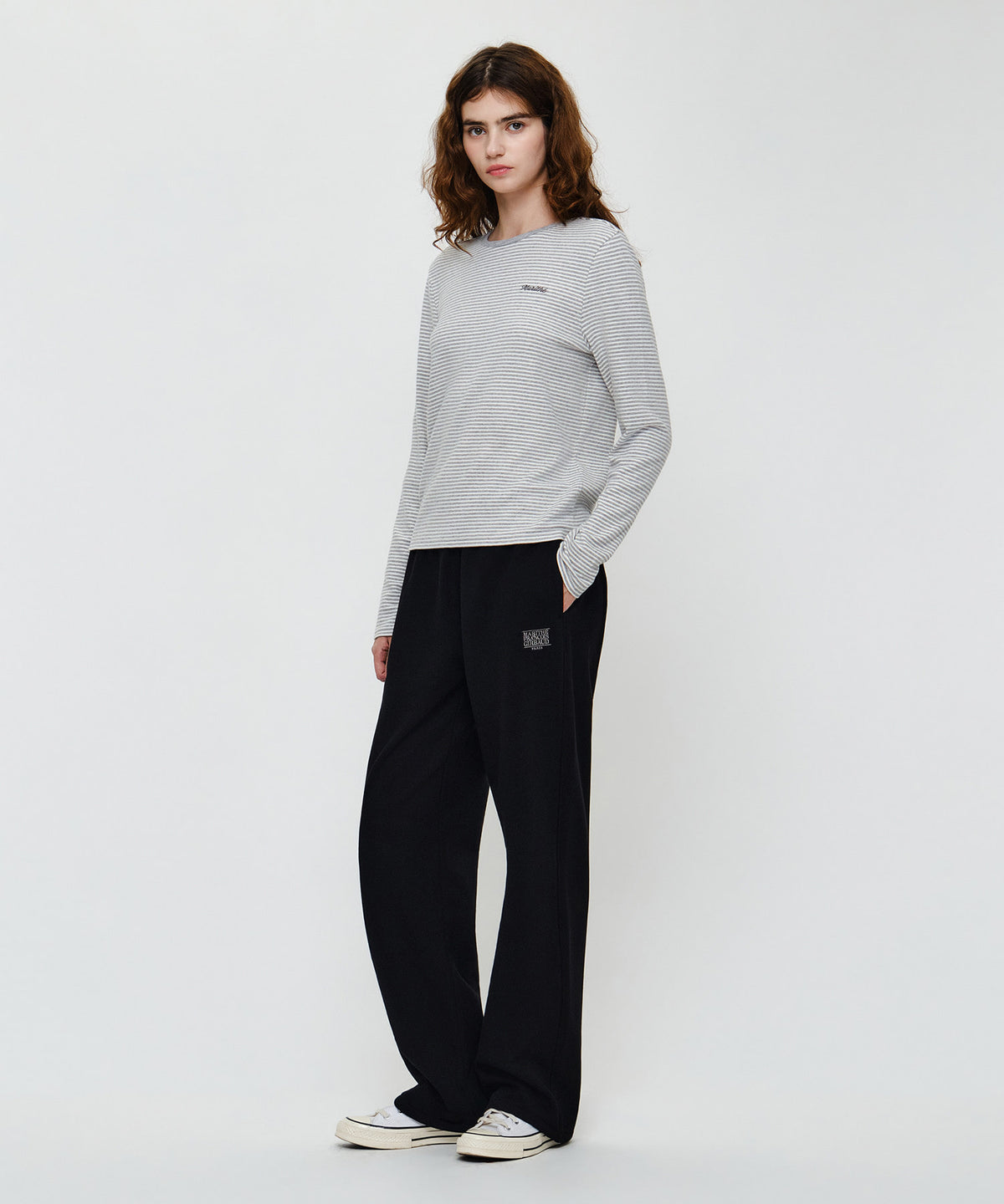 Marithe & Francois Girbaud - Classic Logo Sweat Pants (Black) product image 4 | TRAB K-Fashion Australia