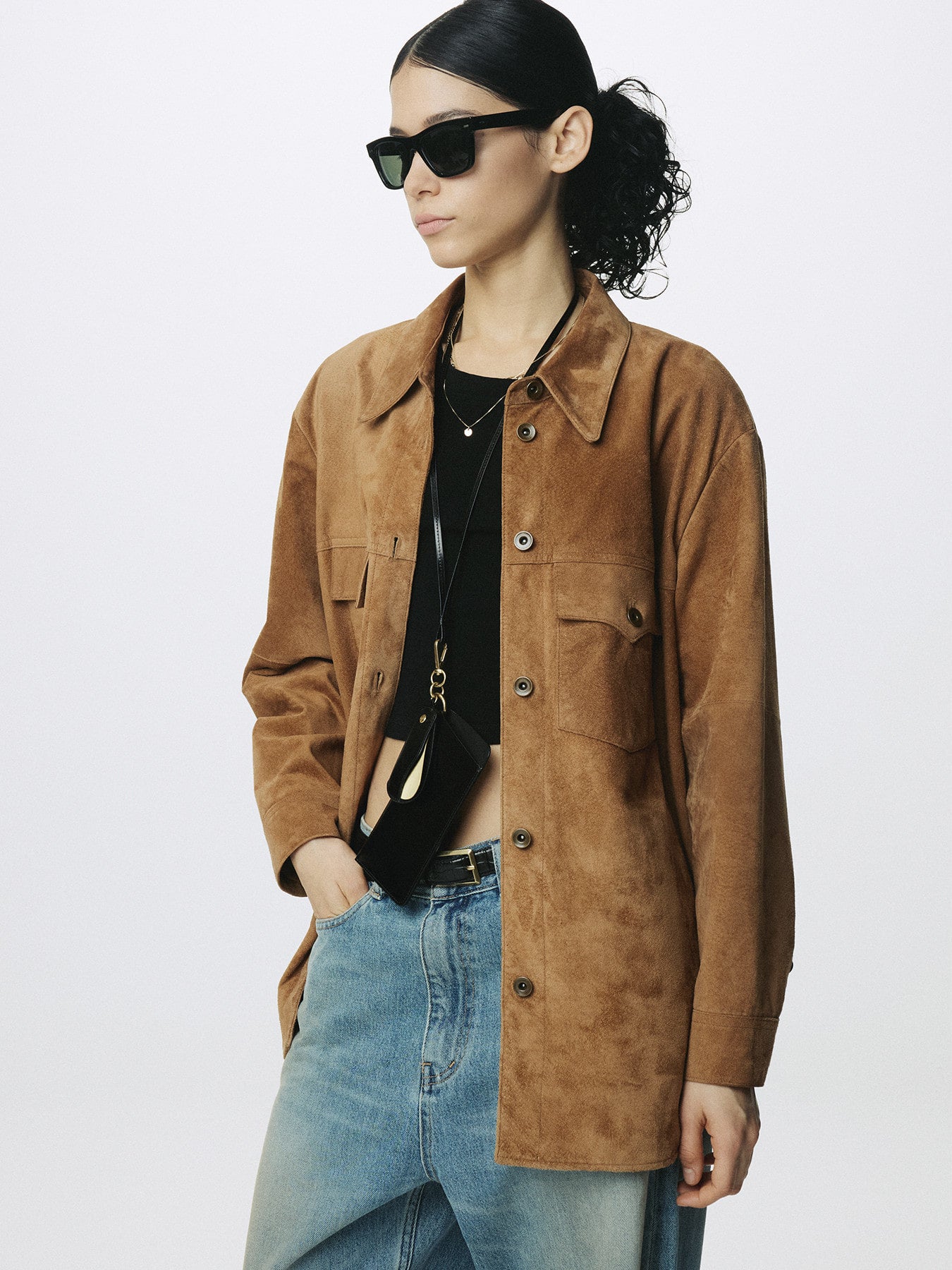 Tonywack - Western Suede Overshirt (Tobacco) product image 4 | TRAB K-Fashion Australia