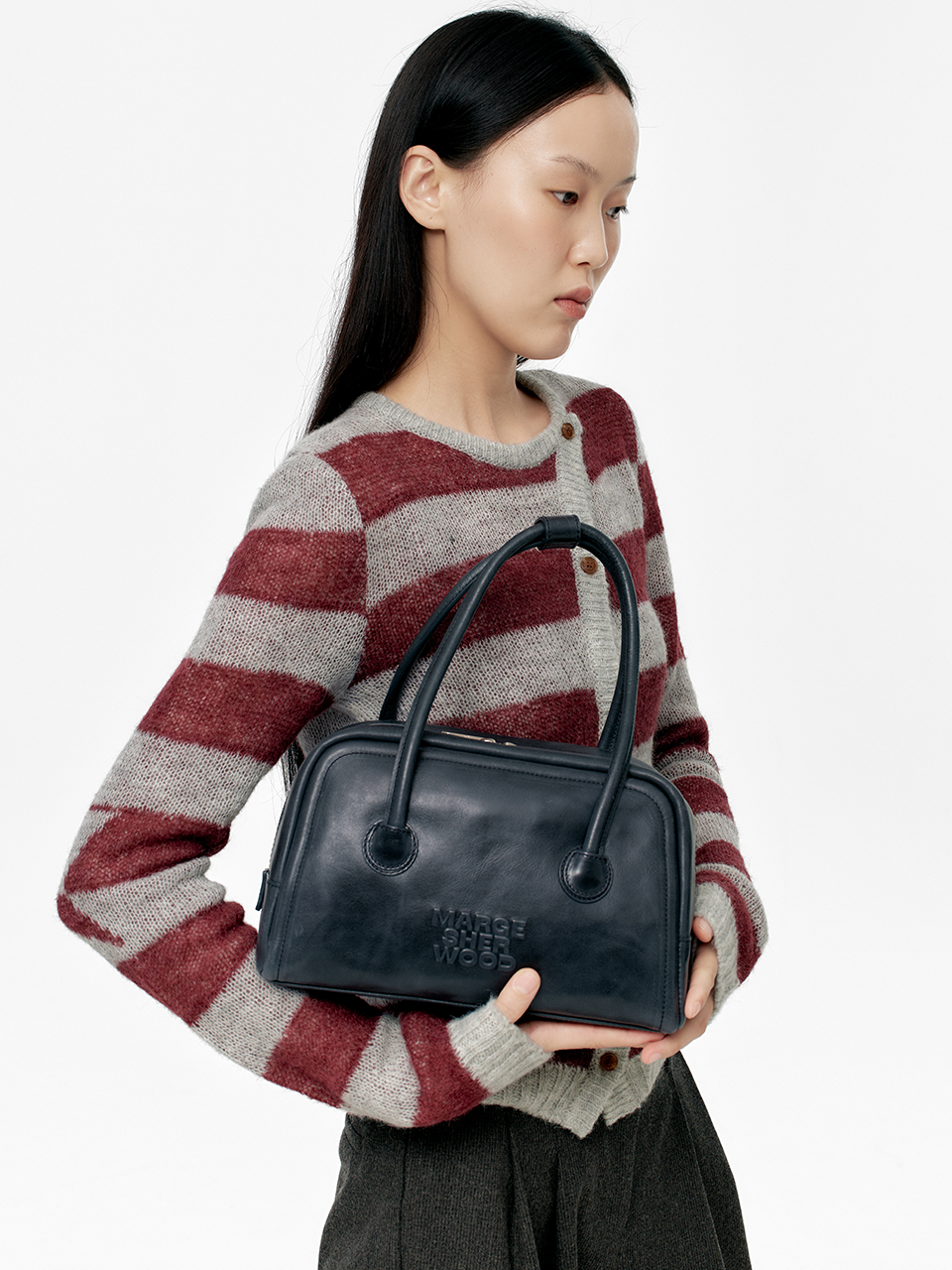 Marge Sherwood - Soft Tote (Navy Pull-Up) product image 2 | TRAB K-Fashion Australia