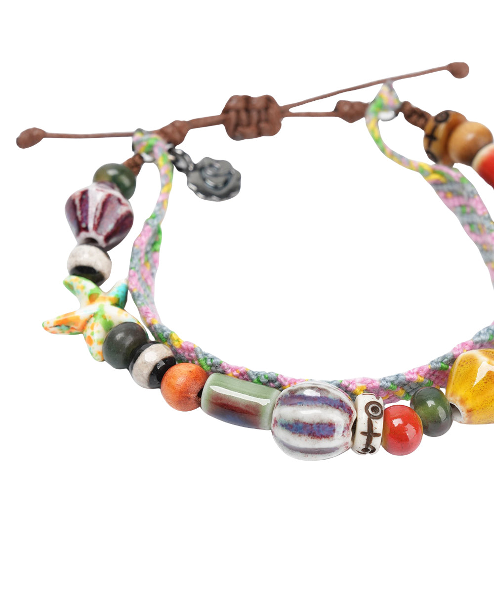 Coyseio - Flower Knotted Bead Bracelet Multi product image 12 | TRAB K-Fashion Australia