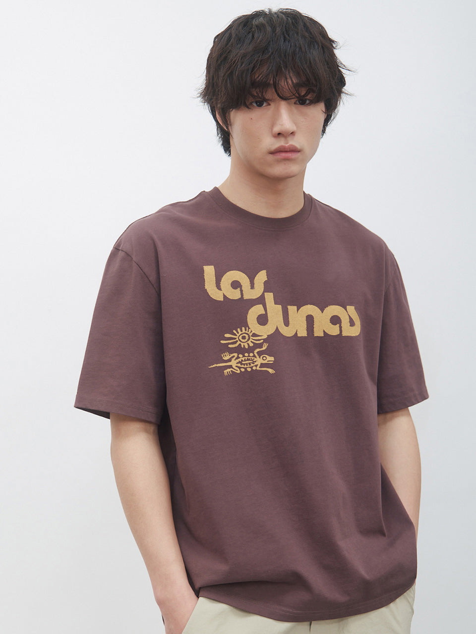 Kijun - Las Dunas Tee (Brown) product image 1 | TRAB K-Fashion Australia