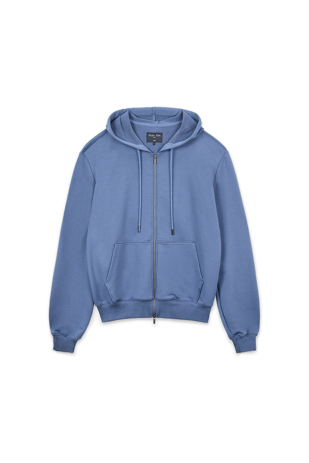 Matin Kim - Back Logo Glitter Hoody Zip Up (Blue) product image 1 | TRAB K-Fashion Australia