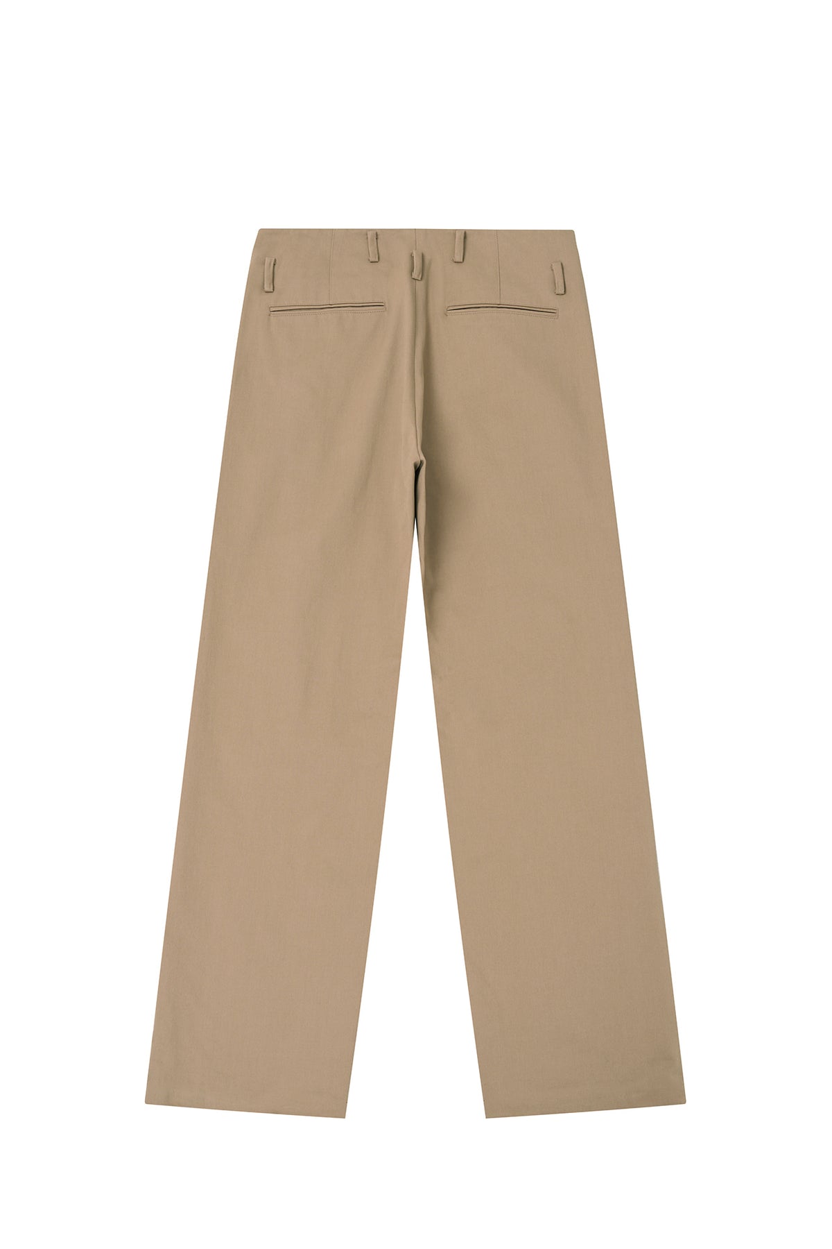STU - Arch Pleat Cotton Pants (Beige) product image 15 | TRAB K-Fashion Australia