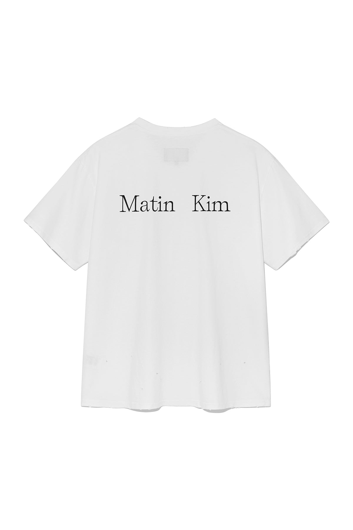 Matin Kim - Vintage Detail Back Logo Top (White) product image 2 | TRAB K-Fashion Australia