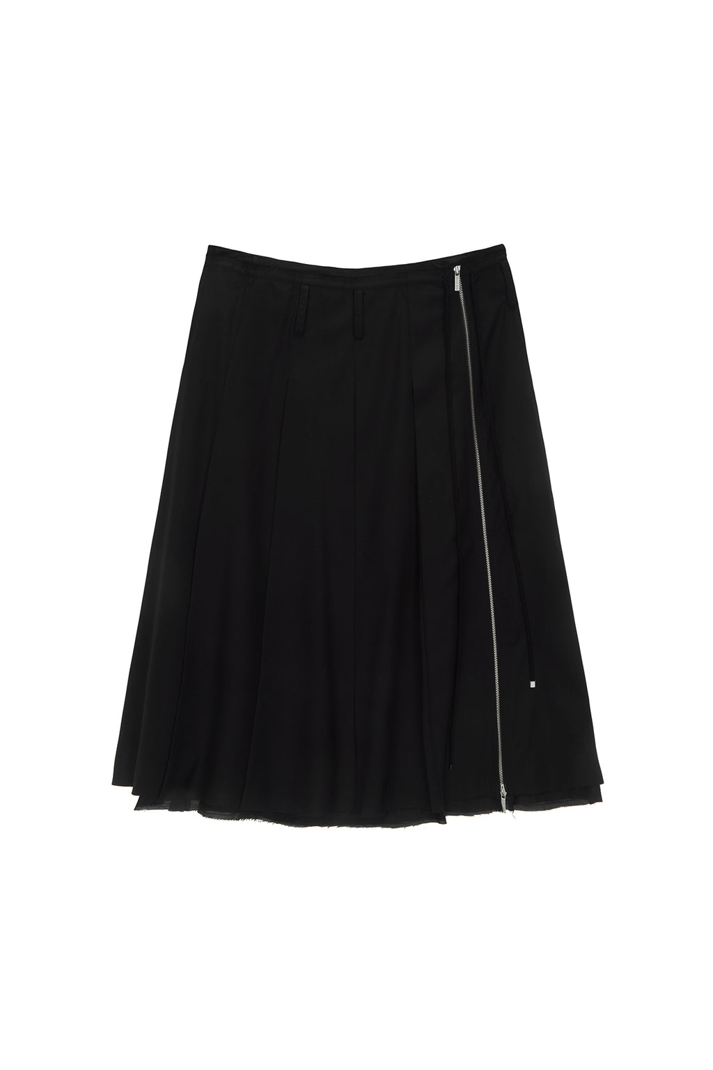 Matin Kim - String Point Layered Pleats Skirt (Black) product image 1 | TRAB K-Fashion Australia