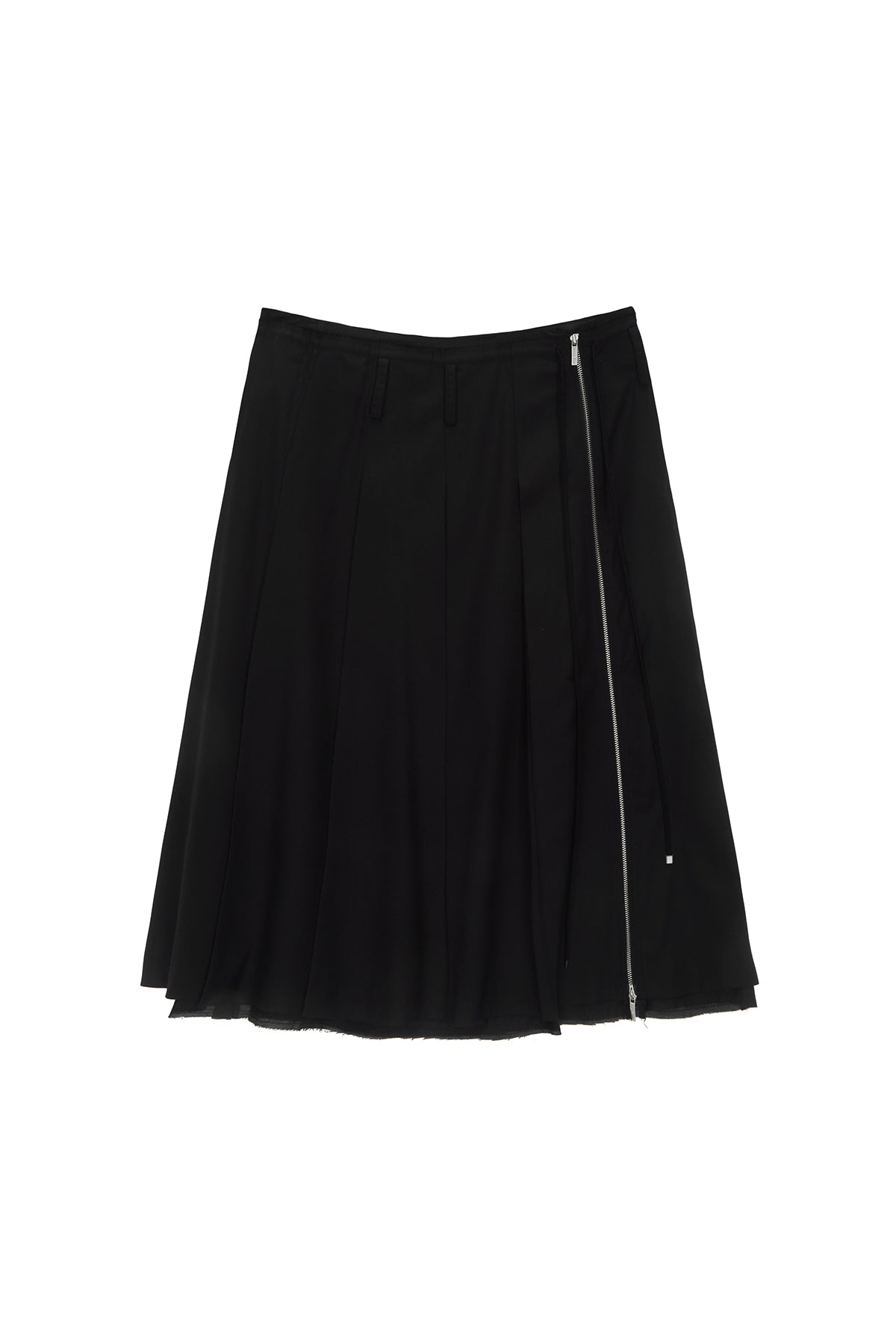 Matin Kim - String Point Layered Pleats Skirt (Black) product image 1 | TRAB K-Fashion Australia