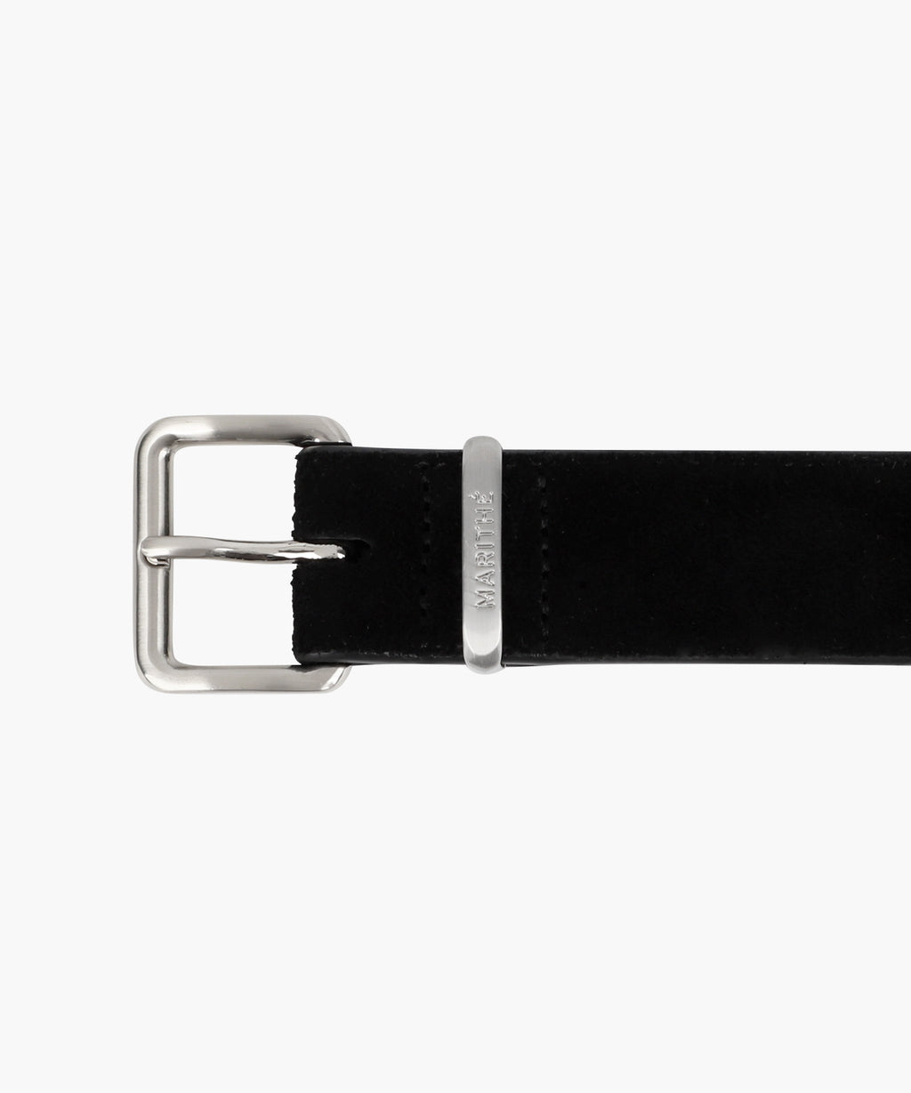 Marithe & Francois Girbaud - Suede Belt (Black) product image 4 | TRAB K-Fashion Australia