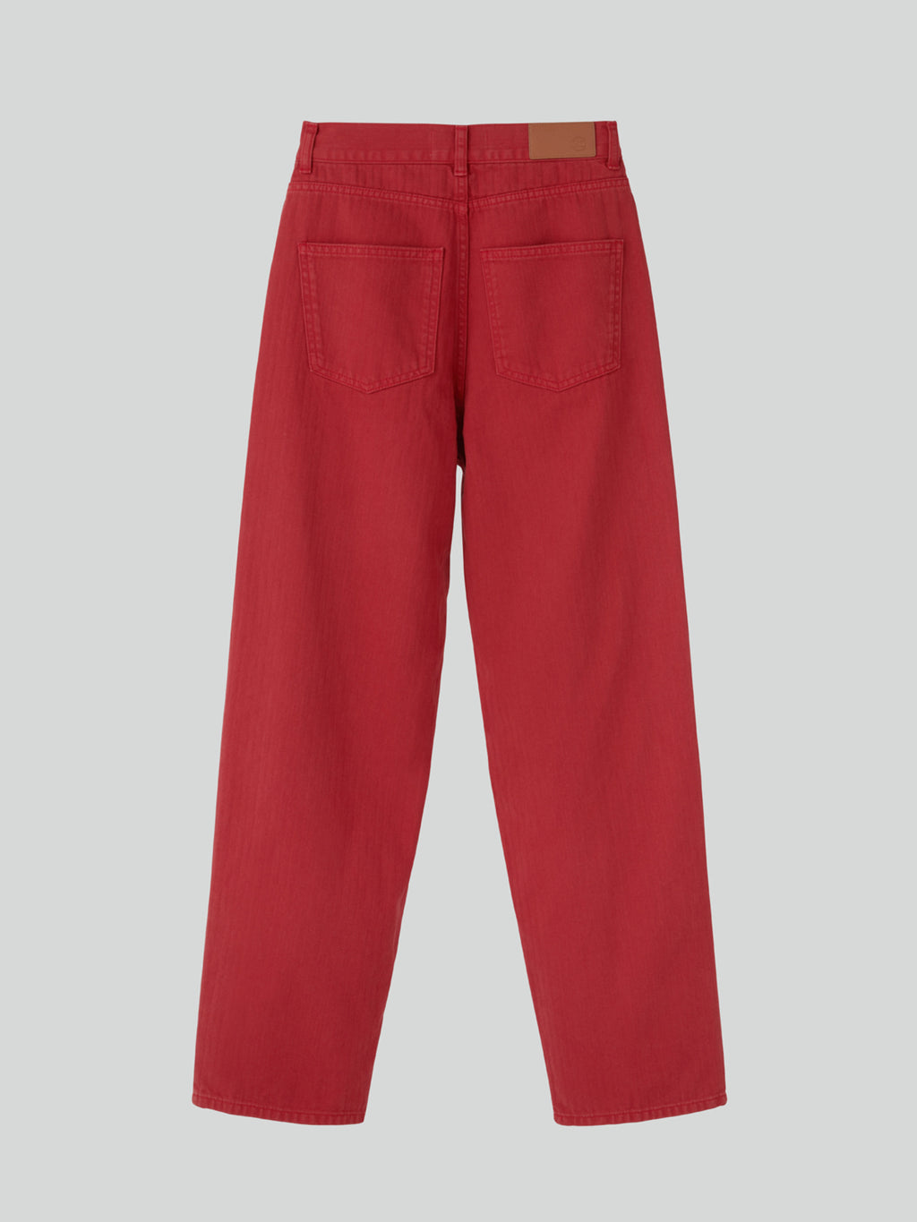 Recto - Garment Dyed Denim Pants (Red) product image 8 | TRAB K-Fashion Australia