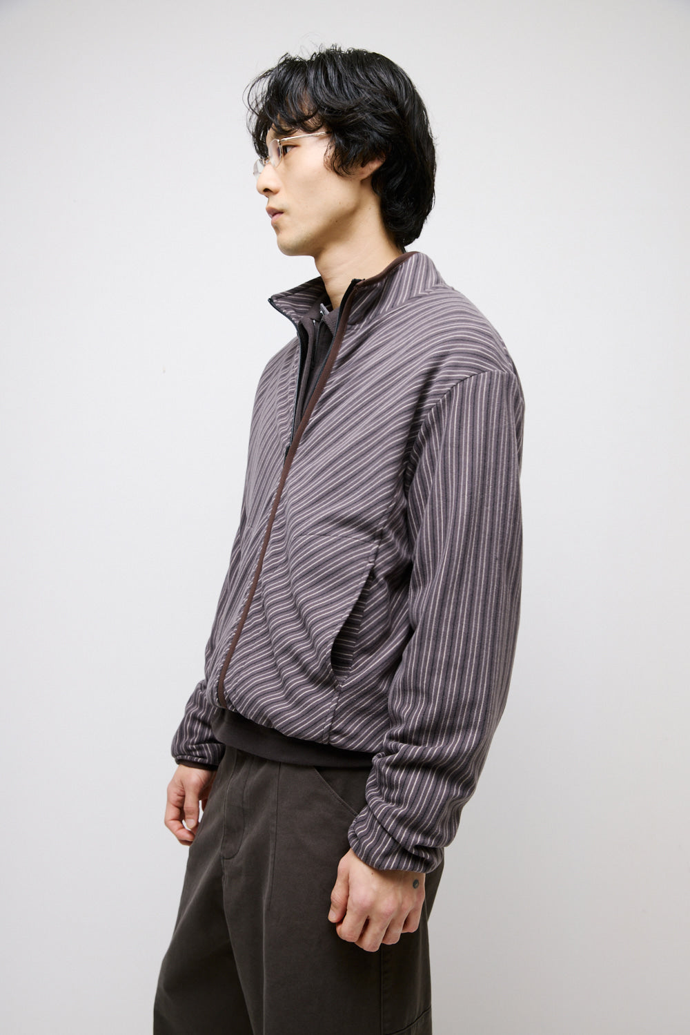 Hatchingroom - Slash Cardigan Brown (Charcoal) product image 10 | TRAB K-Fashion Australia