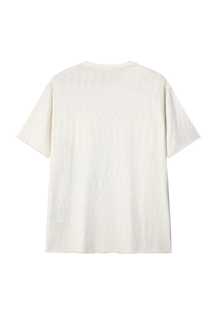 Art if acts - Cut Off T-Shirt (Cream) product image 7 | TRAB K-Fashion Australia