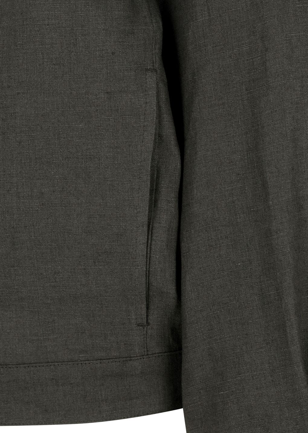 Amomento - Linen Crop Jacket (Khaki Grey) product image 10 | TRAB K-Fashion Australia