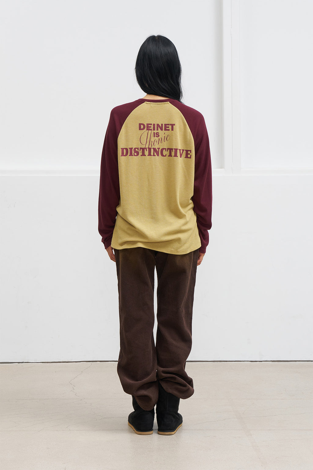 Deinet - Straight Brush Corduroy Pants (Dark Brown) product image 3 | TRAB K-Fashion Australia