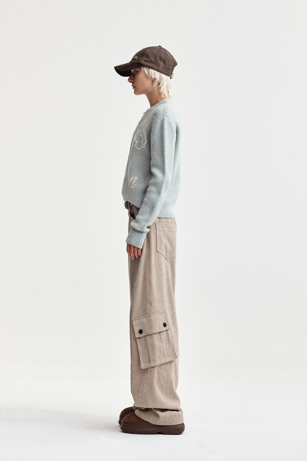 Matin Kim - Matin Poni Coni Knit Zip Up (Mint) product image 6 | TRAB K-Fashion Australia
