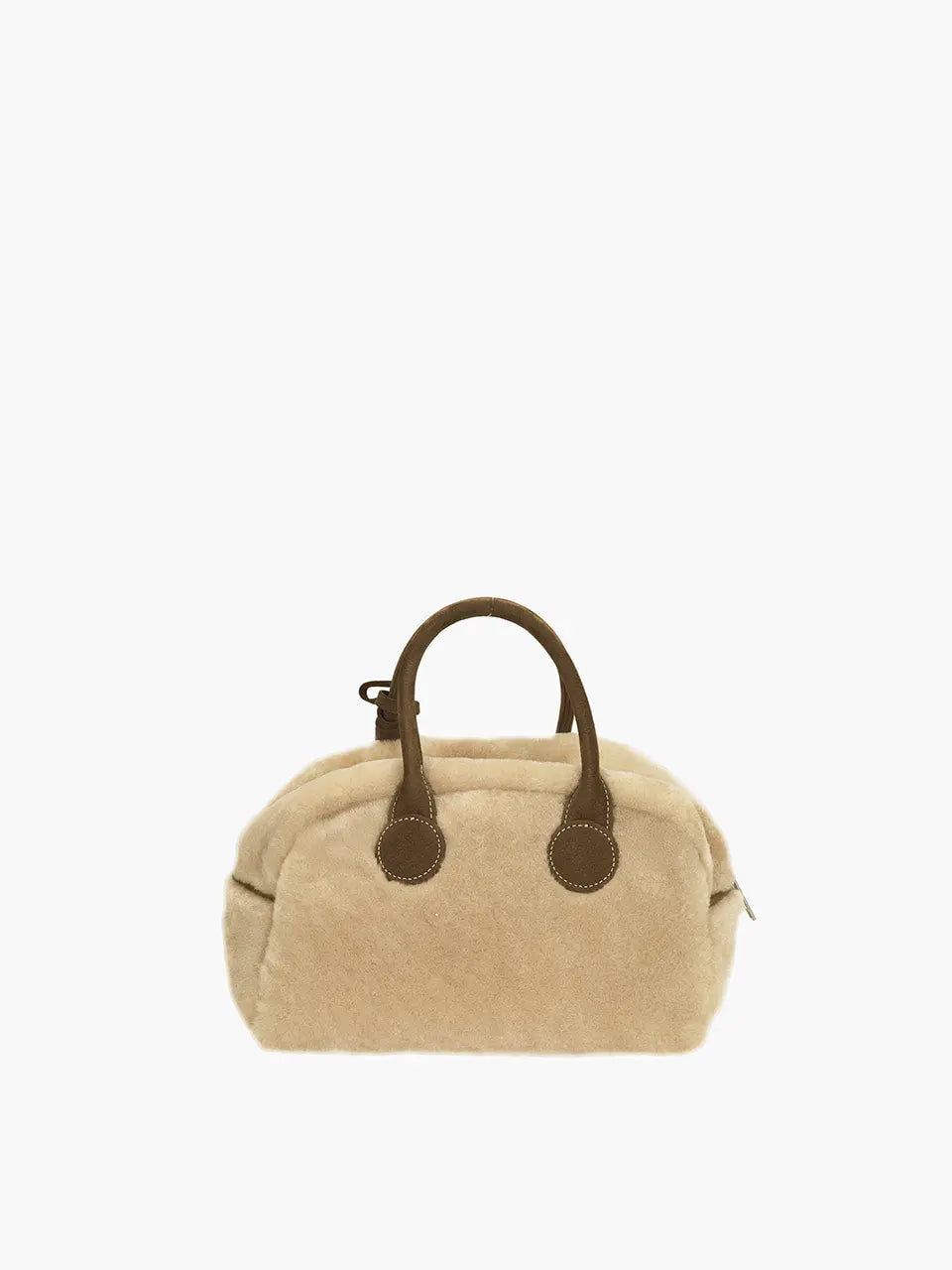 Marge Sherwood - Soft Bowling Mini (Beige Shearling+Chestnut Nubuck) product image 5 | TRAB K-Fashion Australia