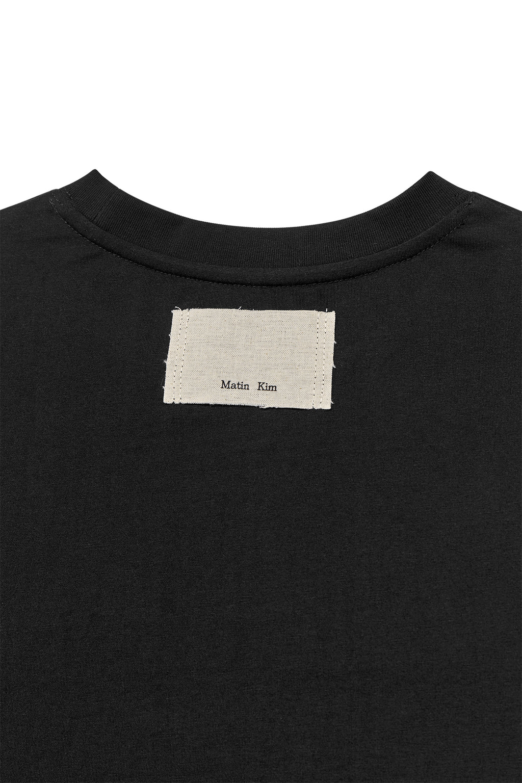 Matin Kim - Logo Thread Point Crop Top (Black) product image 4 | TRAB K-Fashion Australia