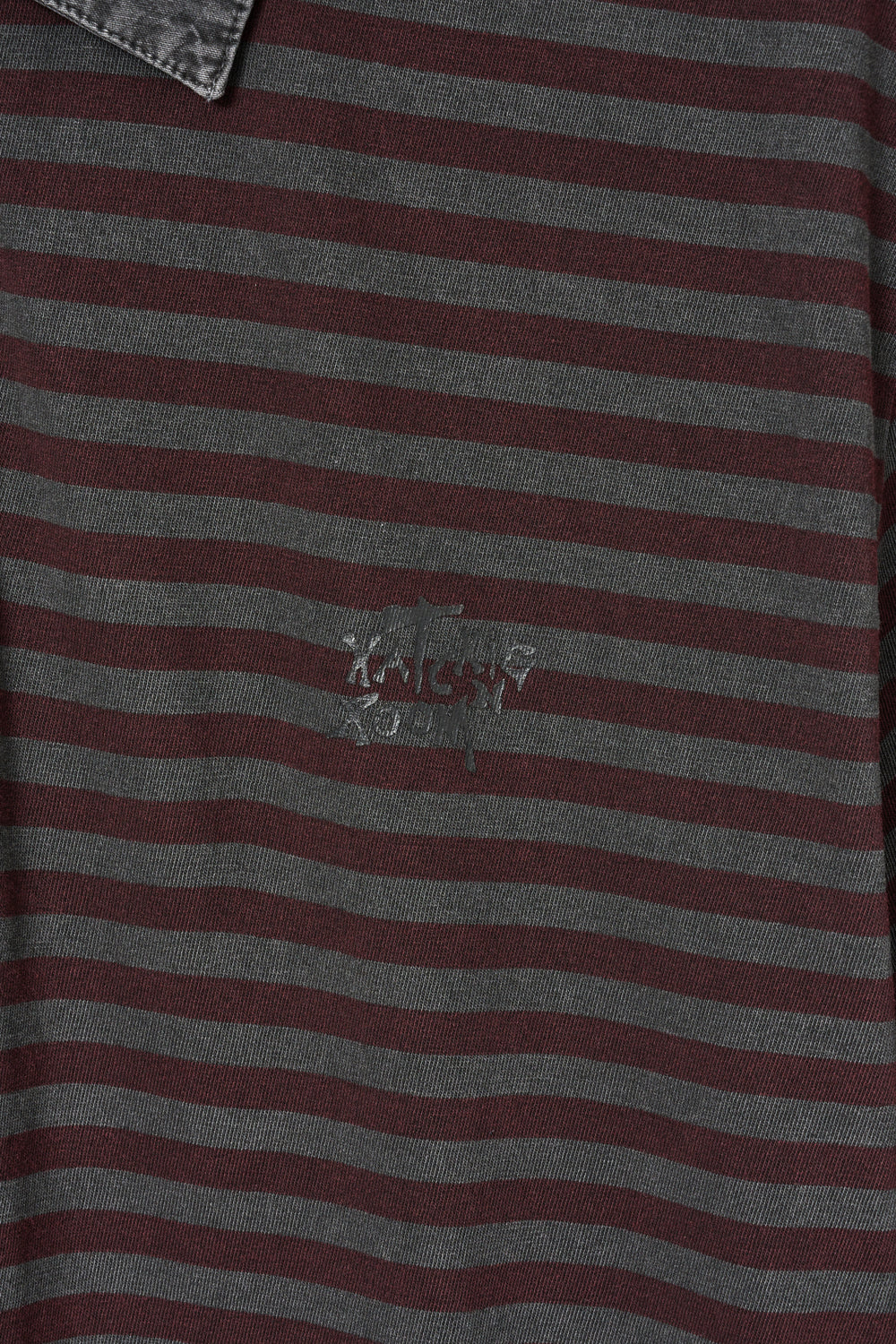 Hatchingroom - VTG Stripe Polo Tee (1/2 Burgundy) product image 5 | TRAB K-Fashion Australia