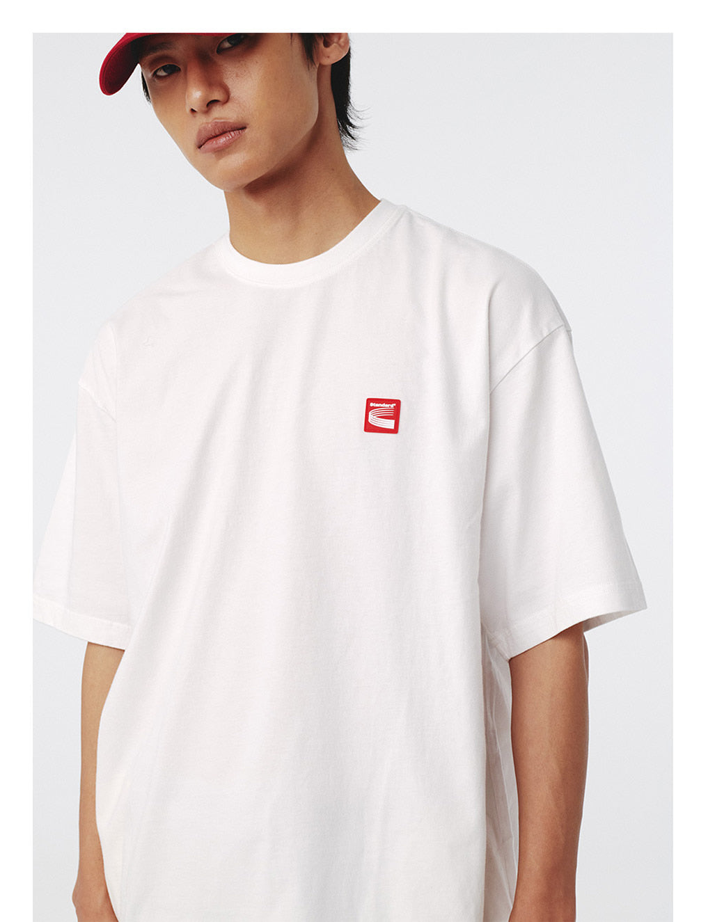 Kijun - Standard Oversized T-Shirt (Off-White) product image 1 | TRAB K-Fashion Australia