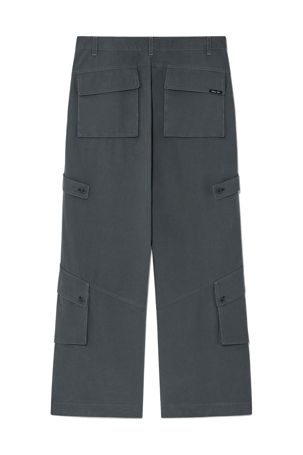 Matin Kim - Out Pocket Cotton Cargo Pants (Smoke Blue) product image 2 | TRAB K-Fashion Australia