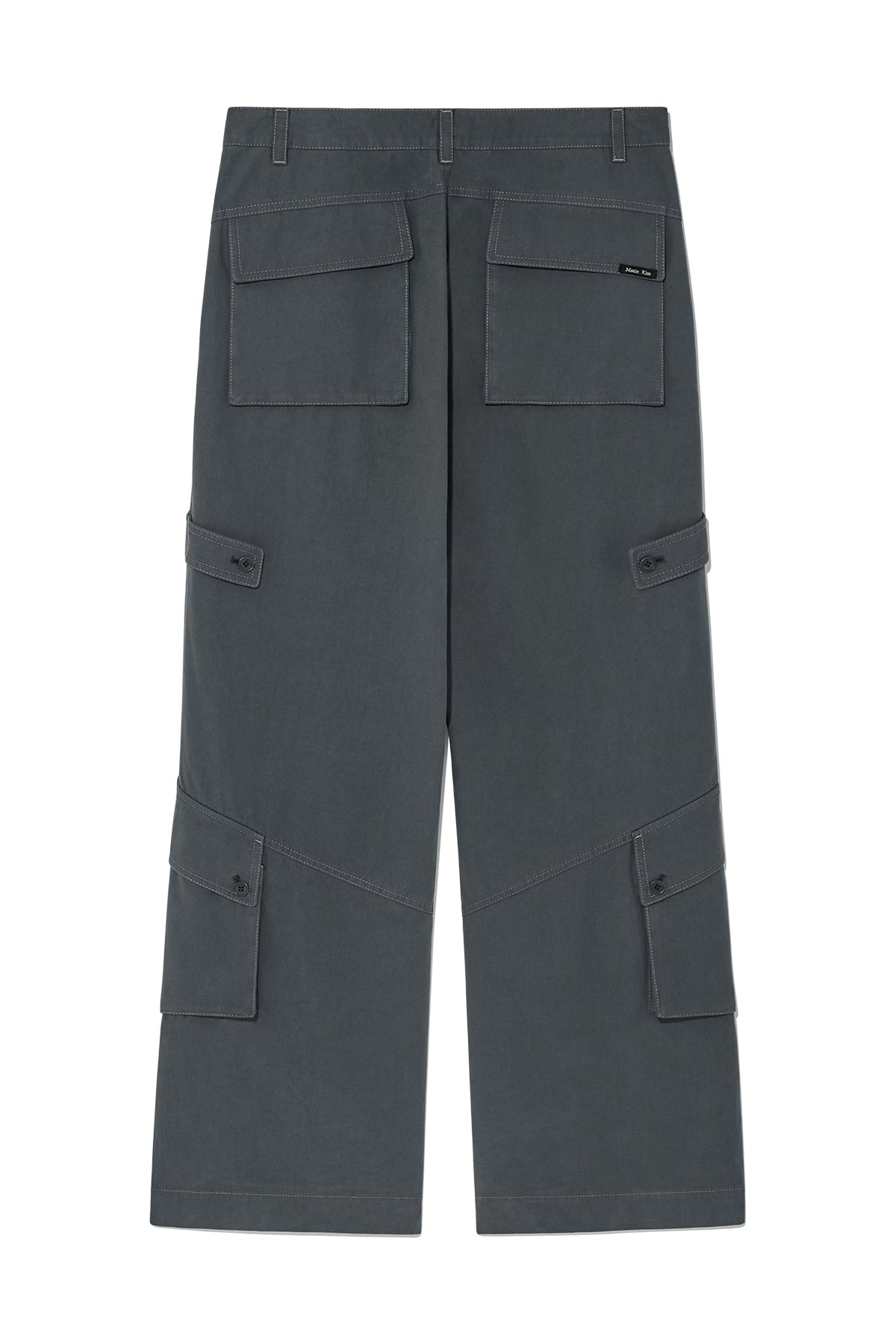 Matin Kim - Out Pocket Cotton Cargo Pants (Smoke Blue) product image 2 | TRAB K-Fashion Australia