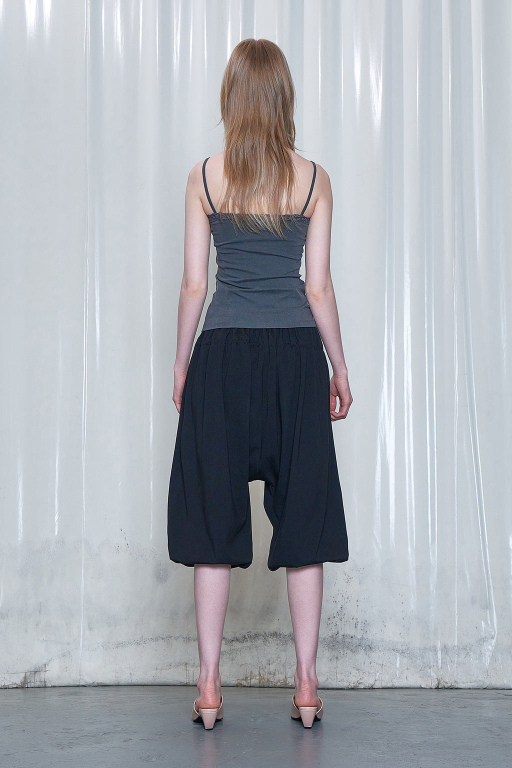 Deinet - Lace Curve Cami Top (Charcoal) product image 3 | TRAB K-Fashion Australia