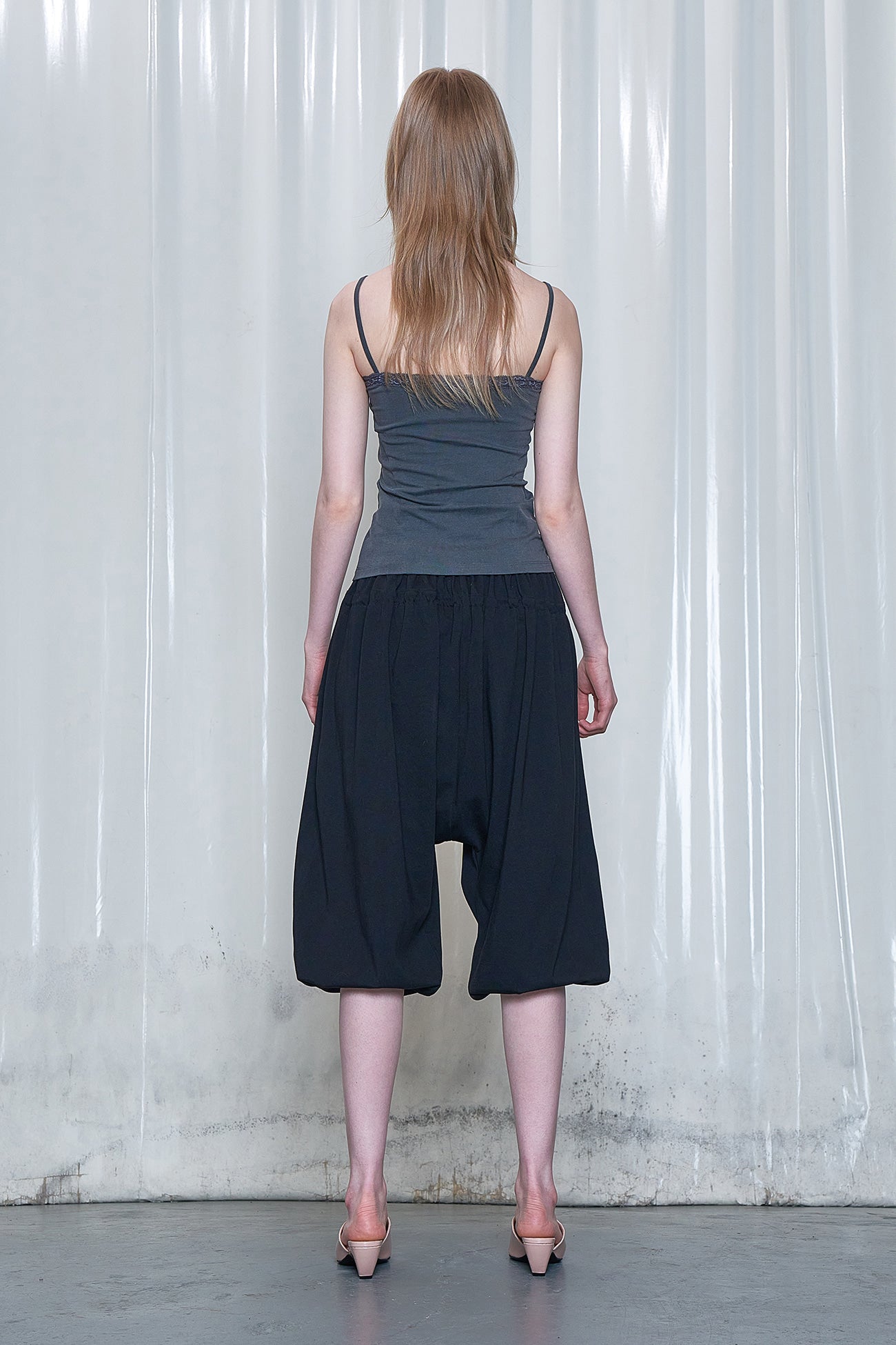 Deinet - Lace Curve Cami Top (Charcoal) product image 3 | TRAB K-Fashion Australia